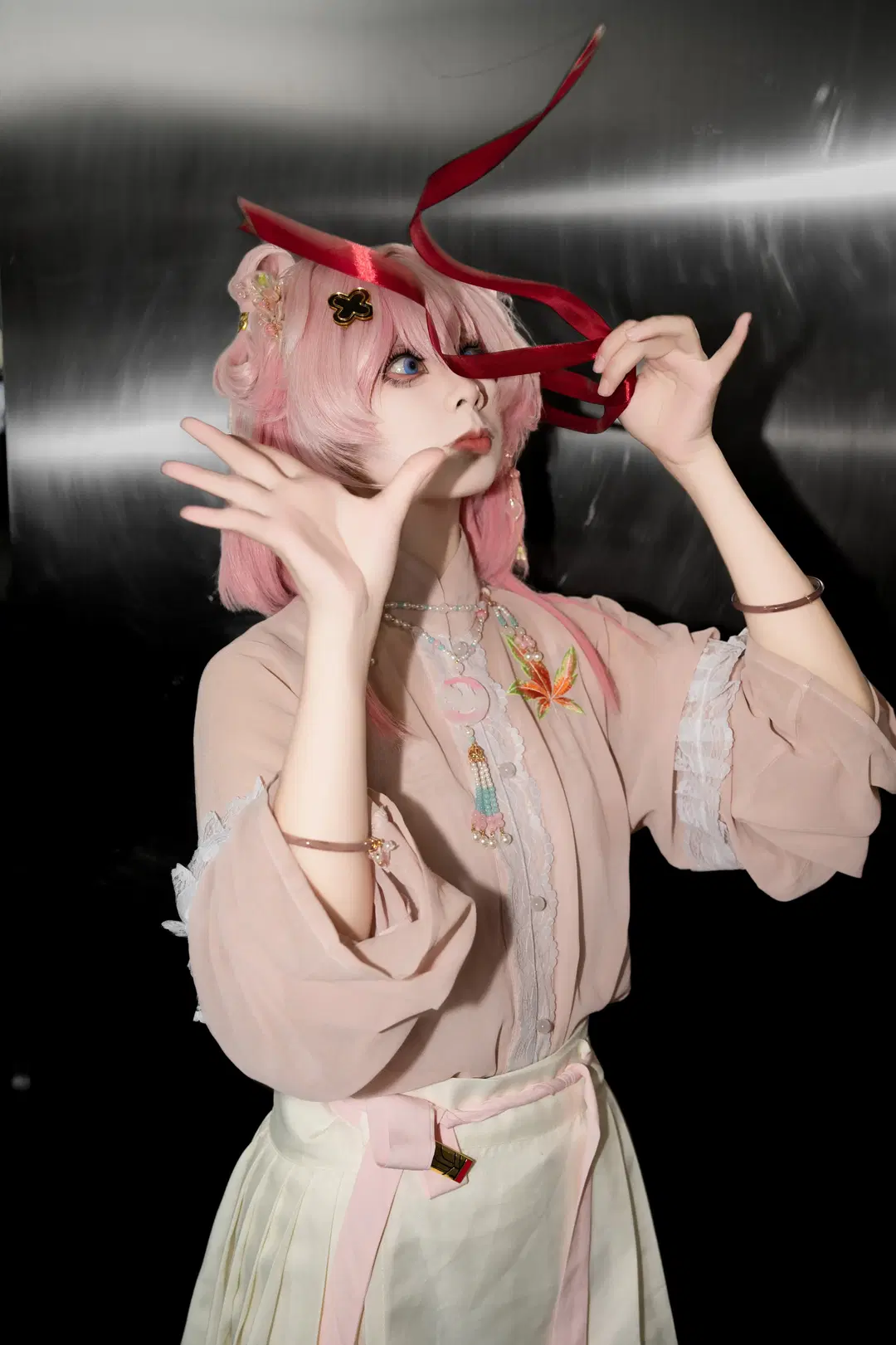 【三月七cos】星穹铁道里的粉色元气少女 - NightDiva - 第6张
