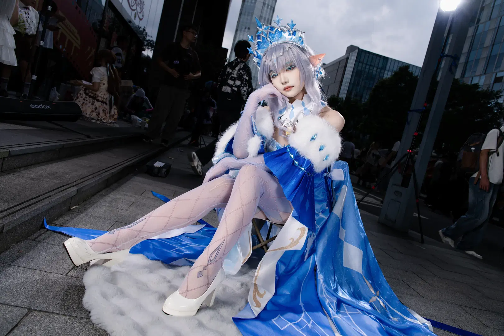 原神, 絲襪, 冰雪女王cos