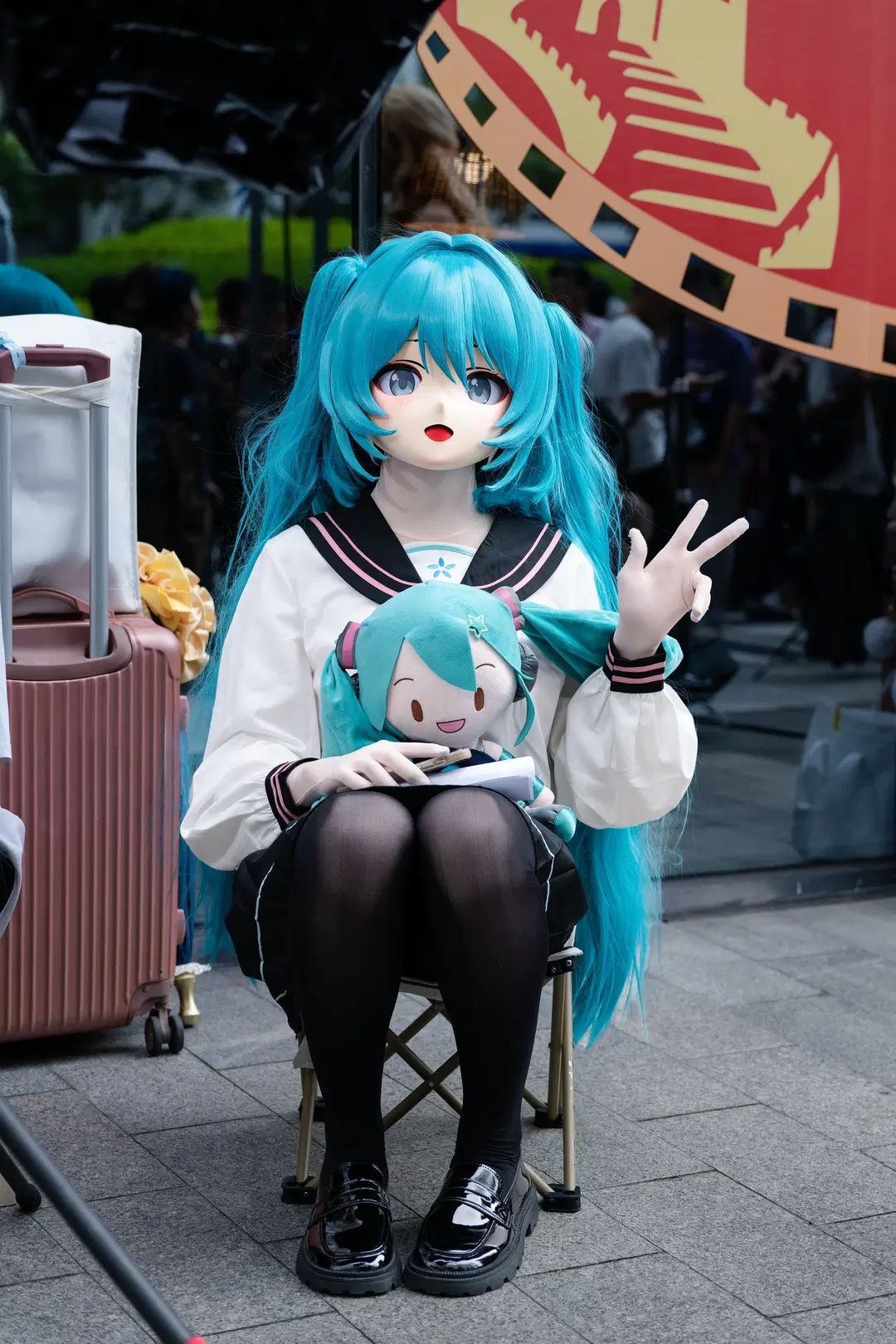 【初音ミク コスプレ】初期衣装で巡るCICF屋外エリア撮影記 - NightDiva - 2枚目