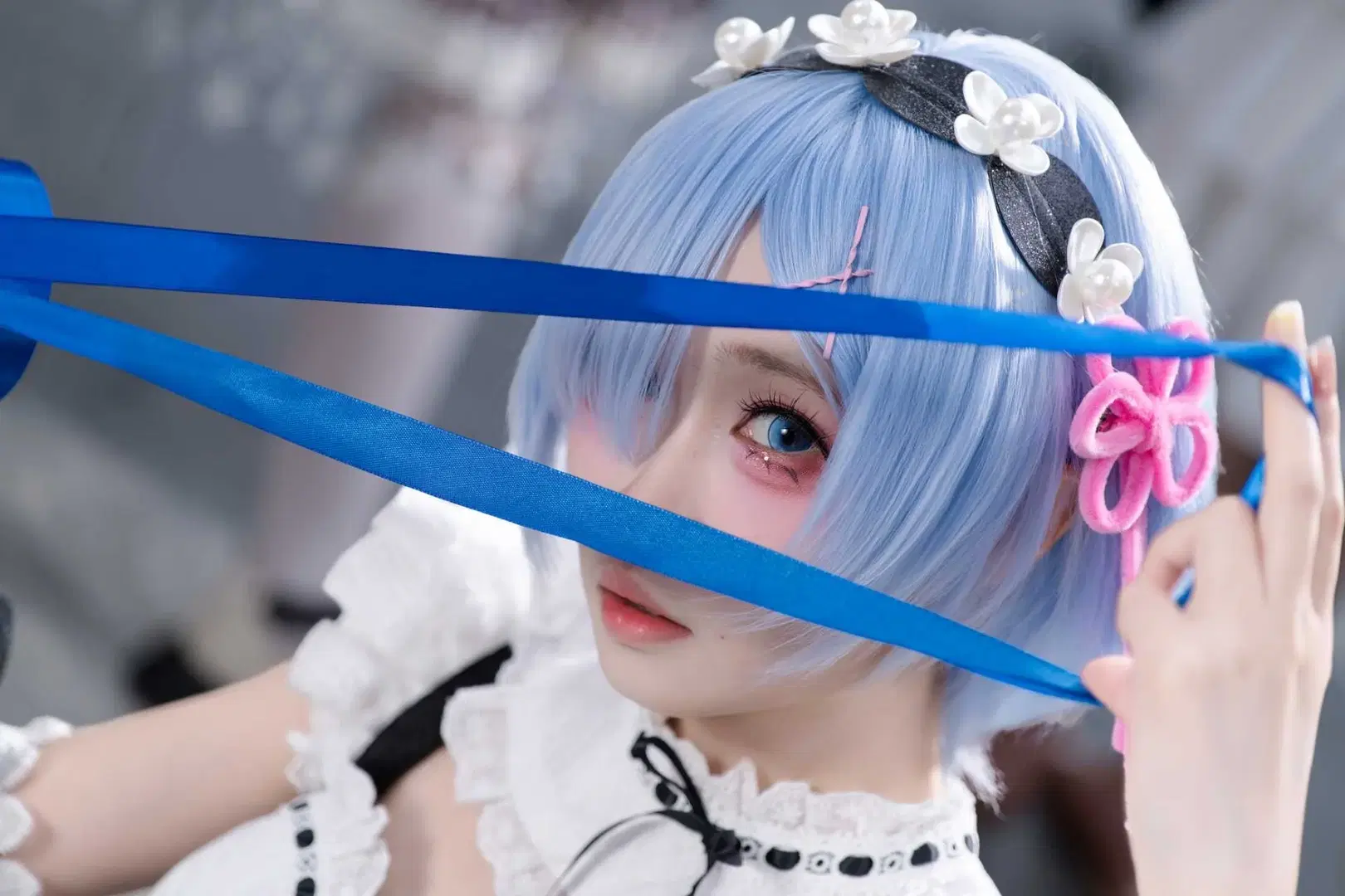 【蕾姆cos】CICF漫展上的黑白女仆装存档 - NightDiva - 第4张