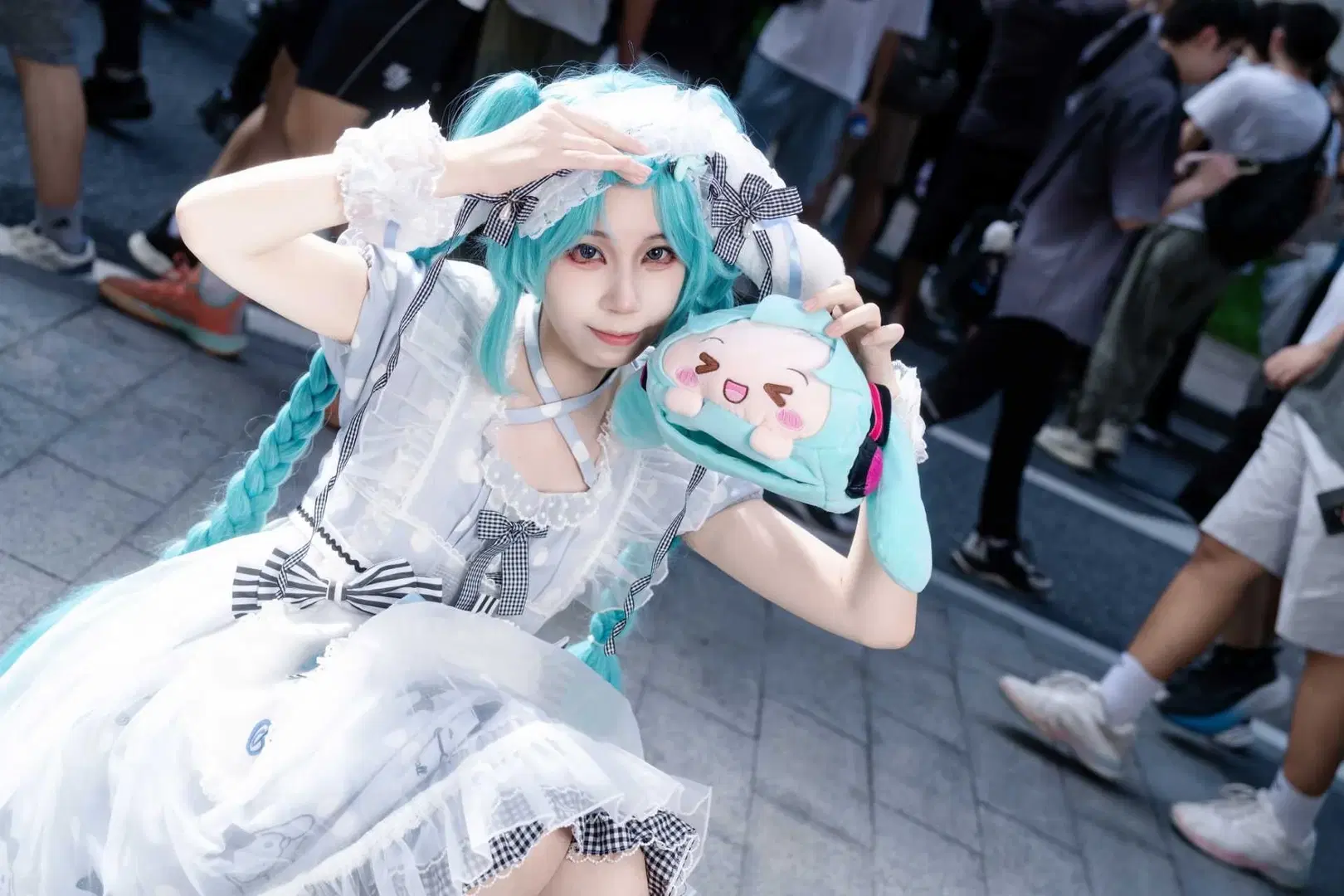 【初音未来cos】初音大耳狗联动，挑战有生之年系列 - NightDiva - 第3张