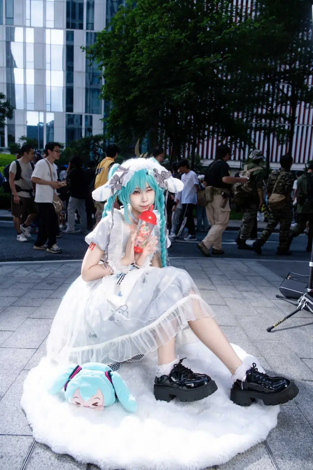 【初音未来cos】初音大耳狗联动，挑战有生之年系列 - NightDiva - 第4张