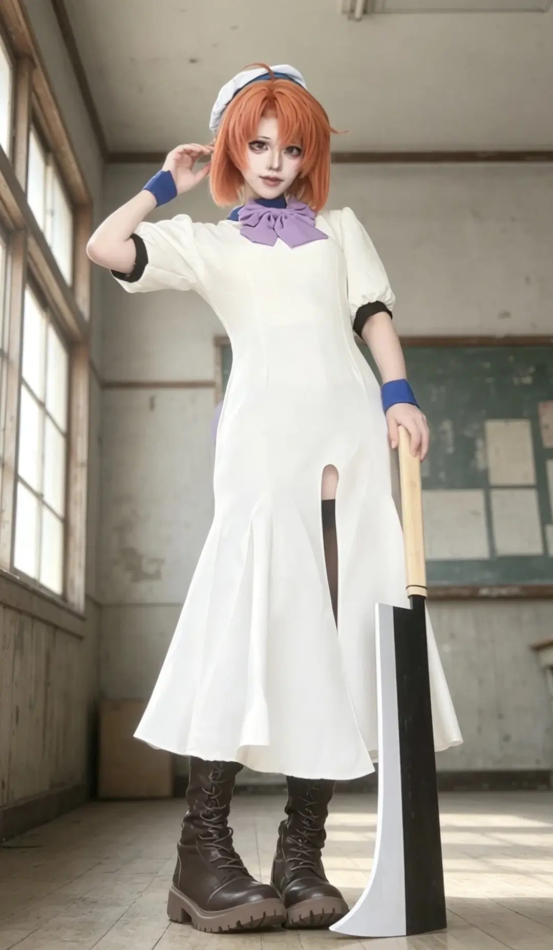 アニメコスプレ, レーナ コスプレ, ストッキング, 竜宮レナ コスプレ, ひぐらしのなく頃に