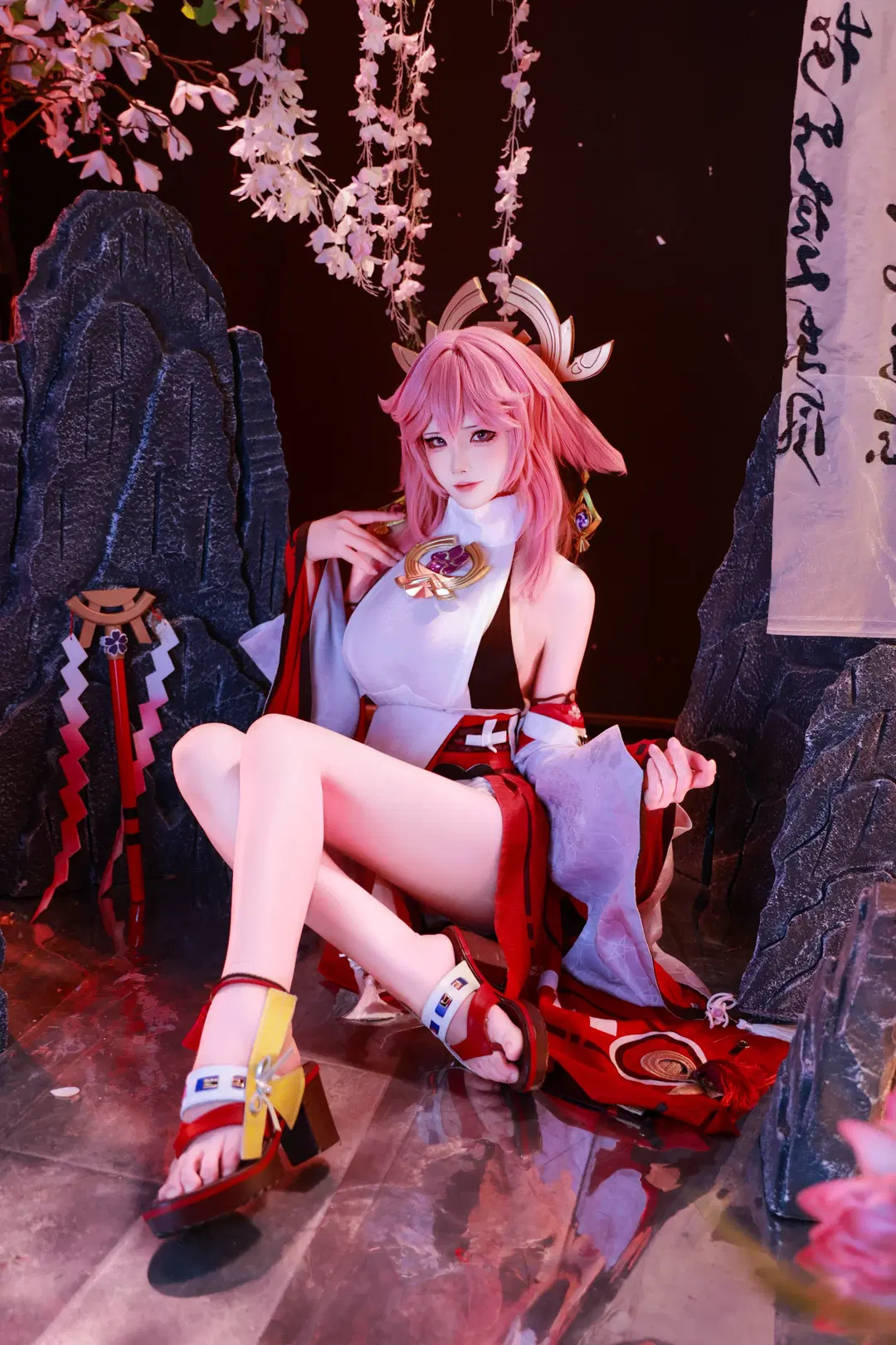 【八重神子 コスプレ】『原神』八重神子の初期衣装を3回目の撮影、今なお色褪せない美しさ - 喵叽neiko - 4枚目