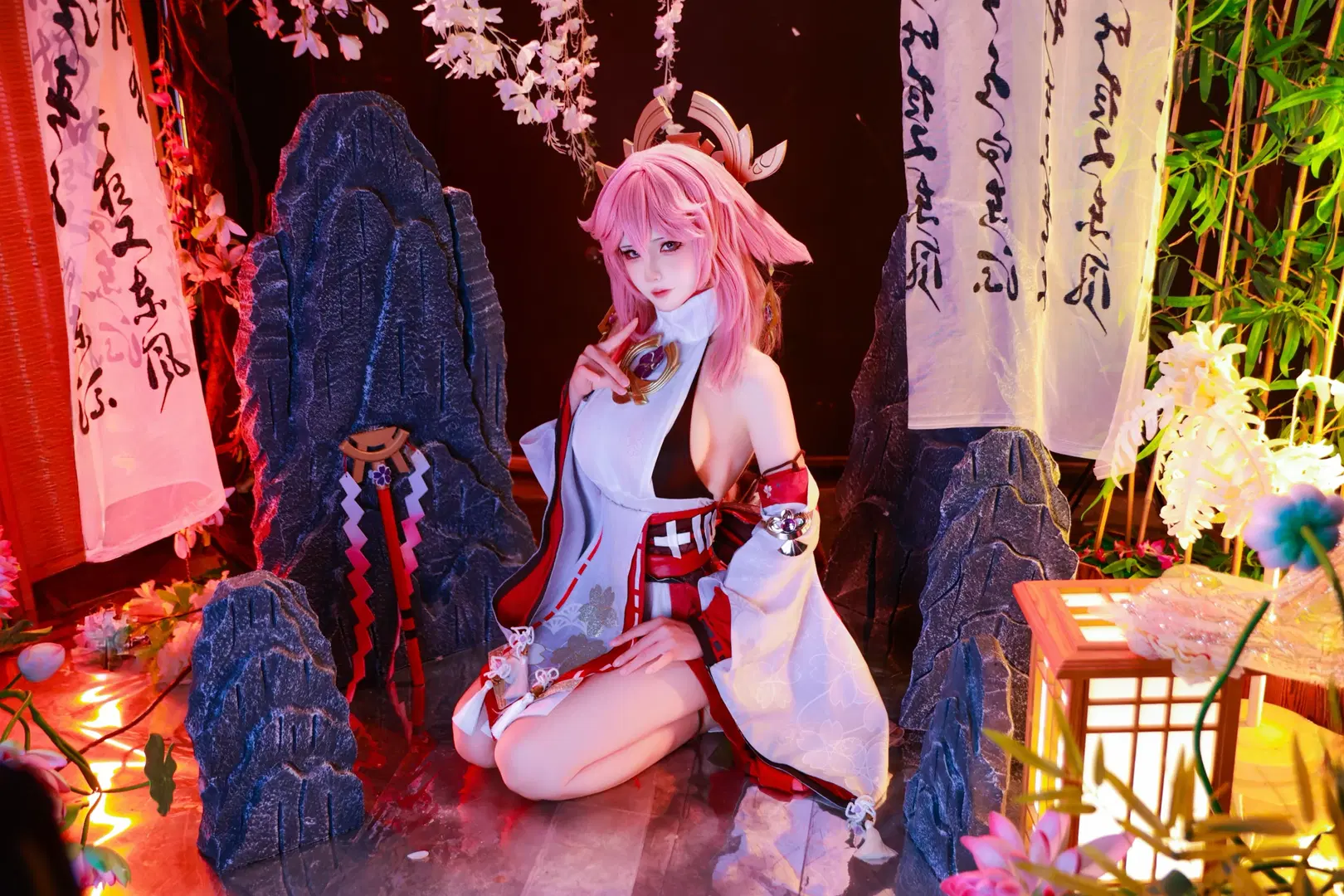 【八重神子 コスプレ】『原神』八重神子の初期衣装を3回目の撮影、今なお色褪せない美しさ - 喵叽neiko - 7枚目