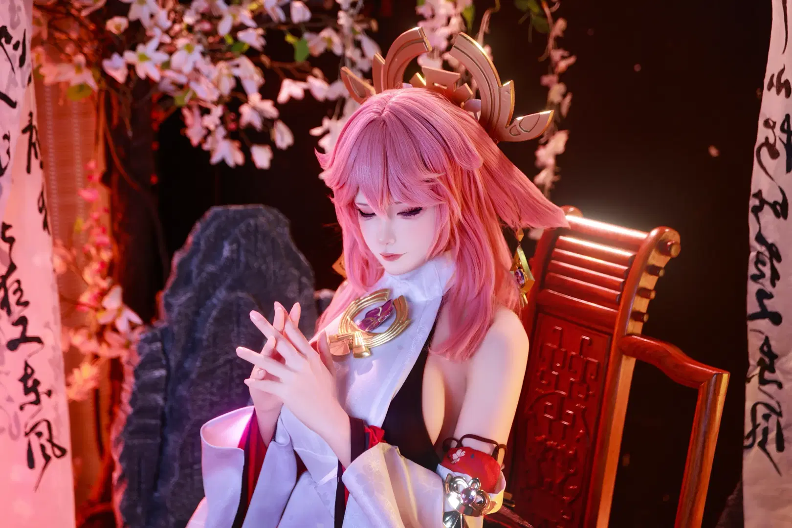 【八重神子 コスプレ】『原神』八重神子の初期衣装を3回目の撮影、今なお色褪せない美しさ - 喵叽neiko - 8枚目
