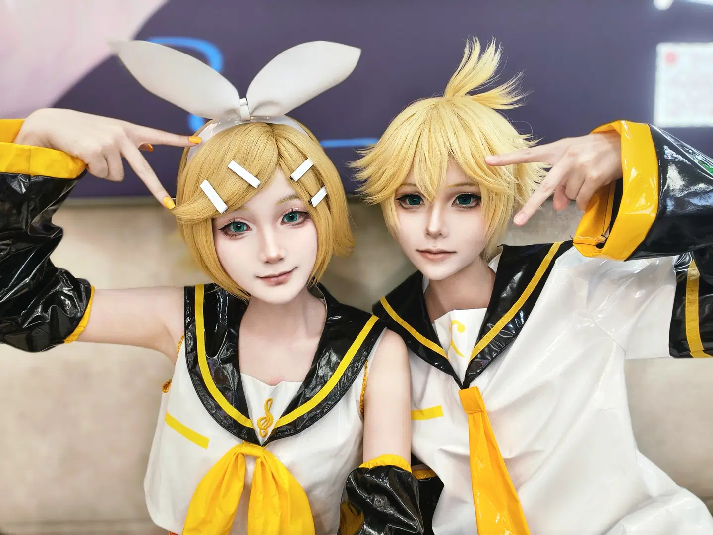 【鏡音リンコスプレ】霧麟と併せの鏡音双子セーラー服 - 挽歌（接妆版） - 3枚目