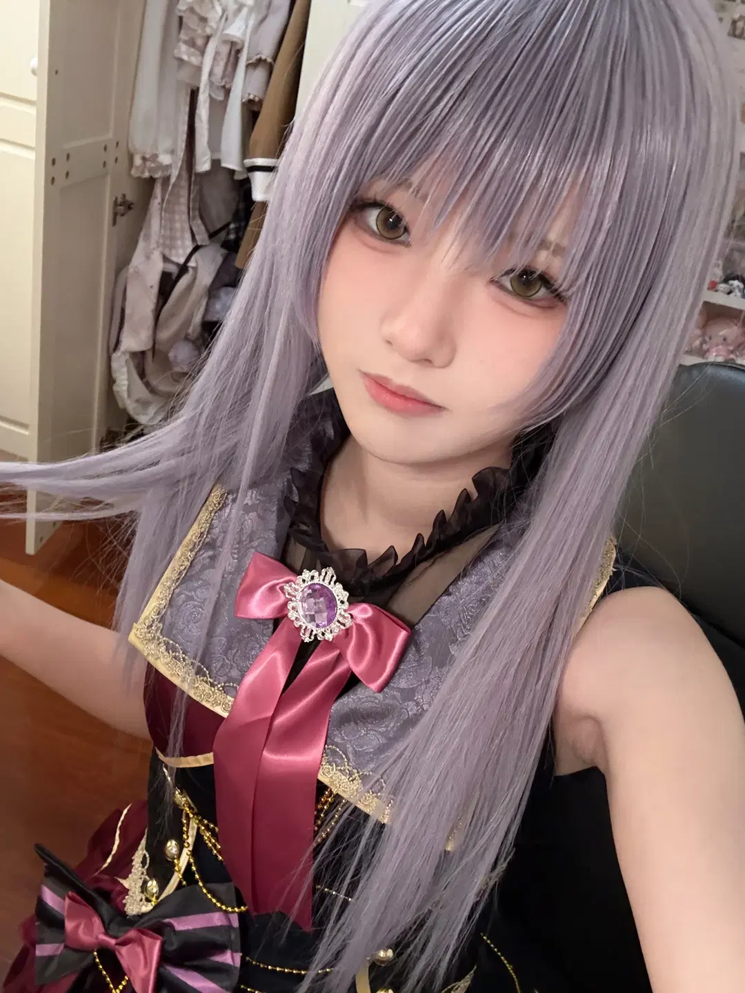 哥特风cos, 凑有希那cos, Bang Dream!, Roselia, 银发cos
