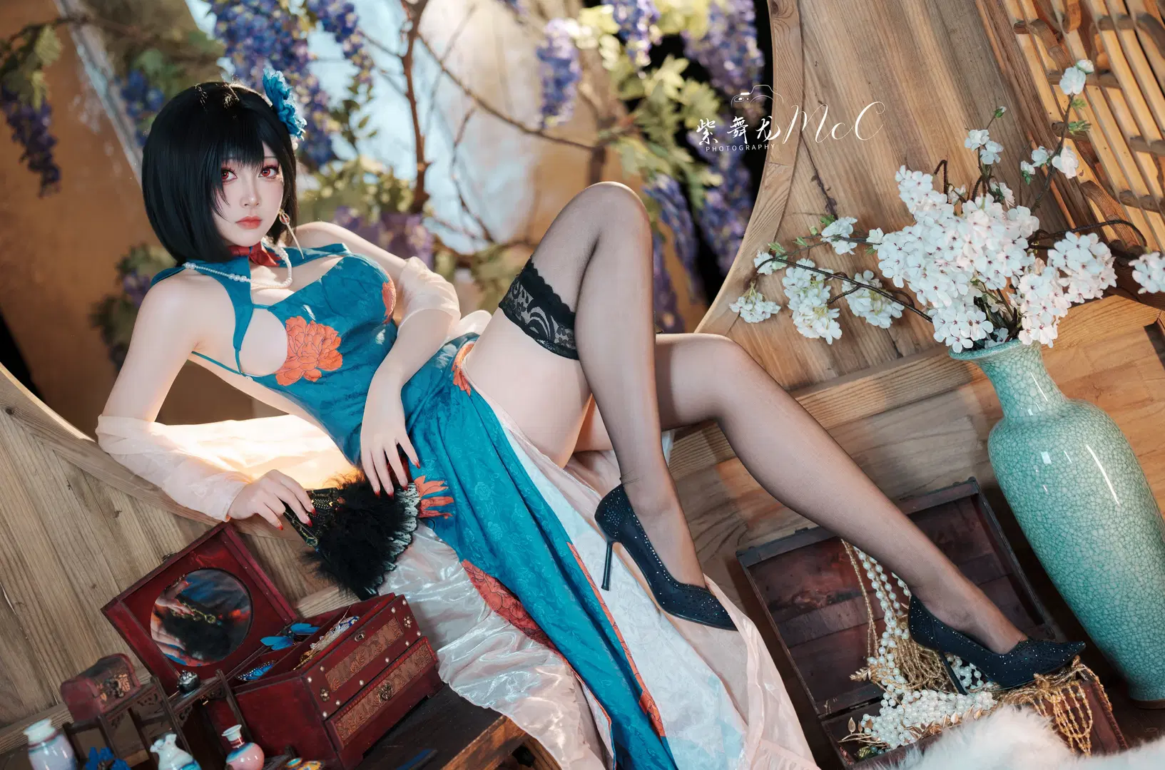 二次元, 碧蓝航线, 旗袍, 建武cos, 丝袜