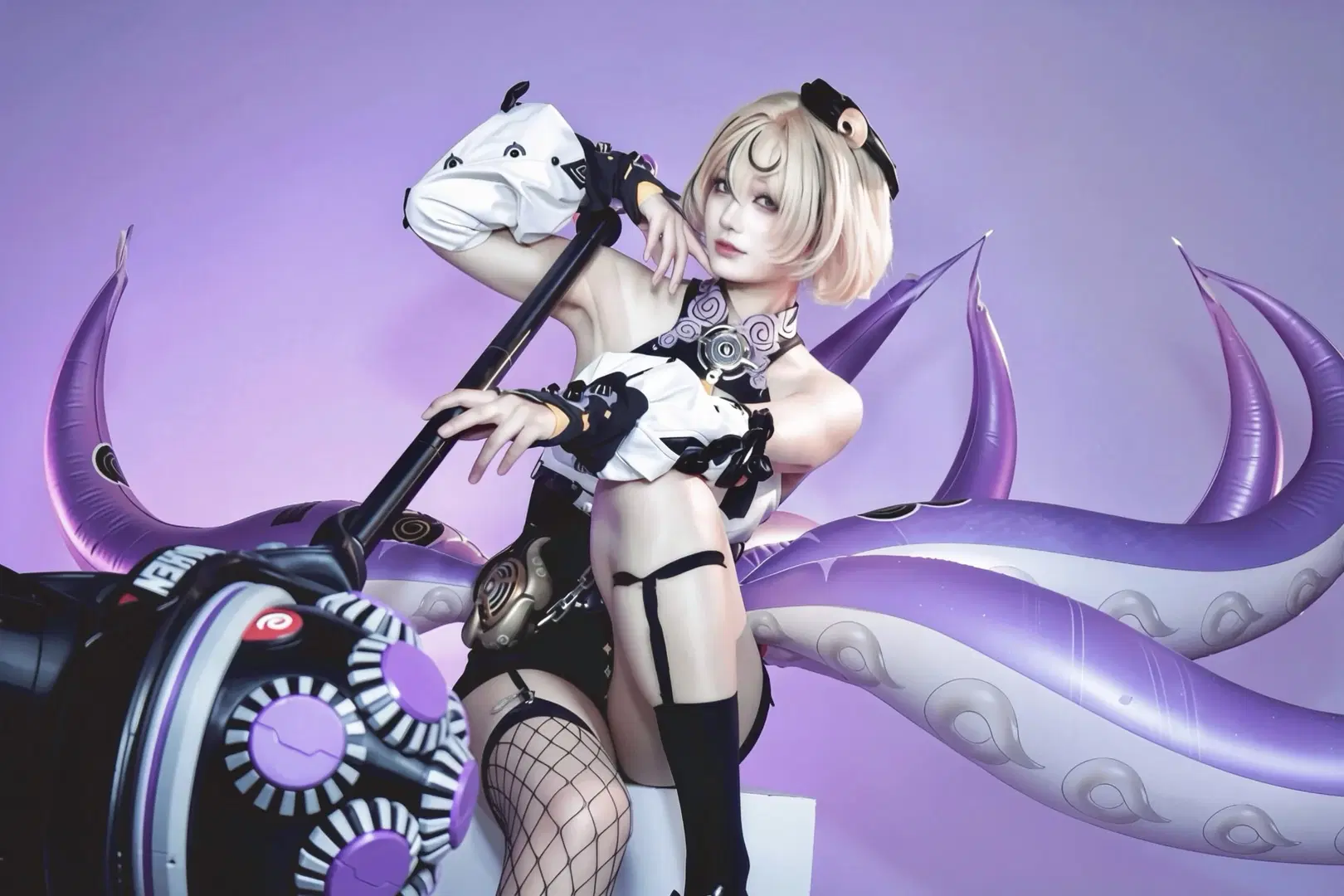 【イドリー・マーフィー コスプレ】『ゼンレスゾーンゼロ』タコ娘の無修正・撮って出しへの挑戦 - 延迟完熟大芒果_ - 3枚目