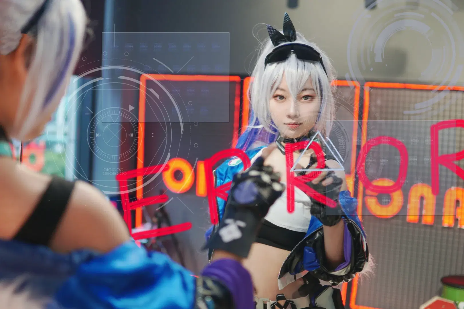 【銀狼cos】賽博朋克風拉滿，崩壞星穹鐵道駭客少女出擊 - 清风揽月 - 第4張