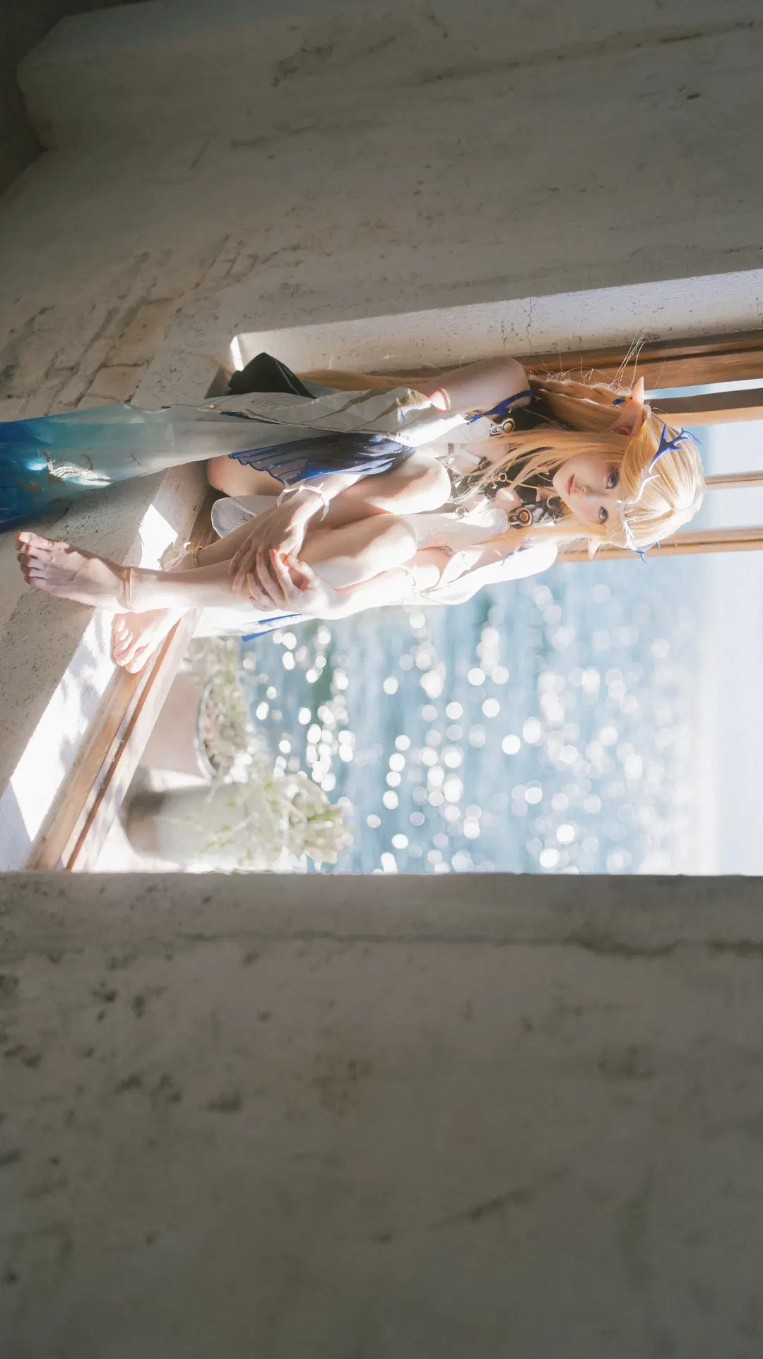 【卡提希婭cos】鳴潮海風裡的光影與電影感