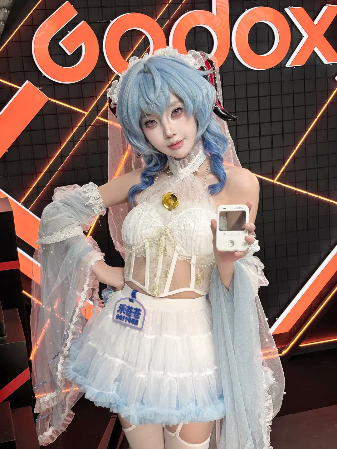 [Ganyu Cosplay] Experiencing the Godox C100 Transparent Viewfinder Camera at the Godox Booth by 禾苍苍 - Image 6