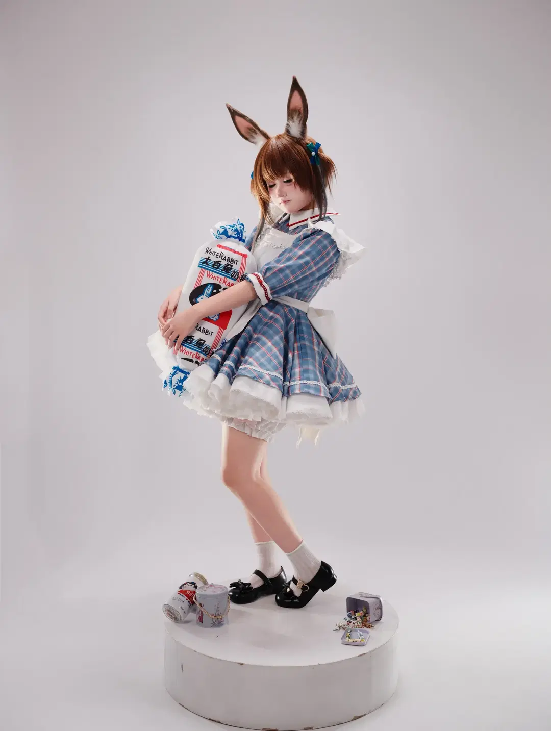 【アーミヤ コスプレ】アークナイツ 白うさぎテーマのスタジオ撮影記録 - 照烧热带鱼 - 3枚目