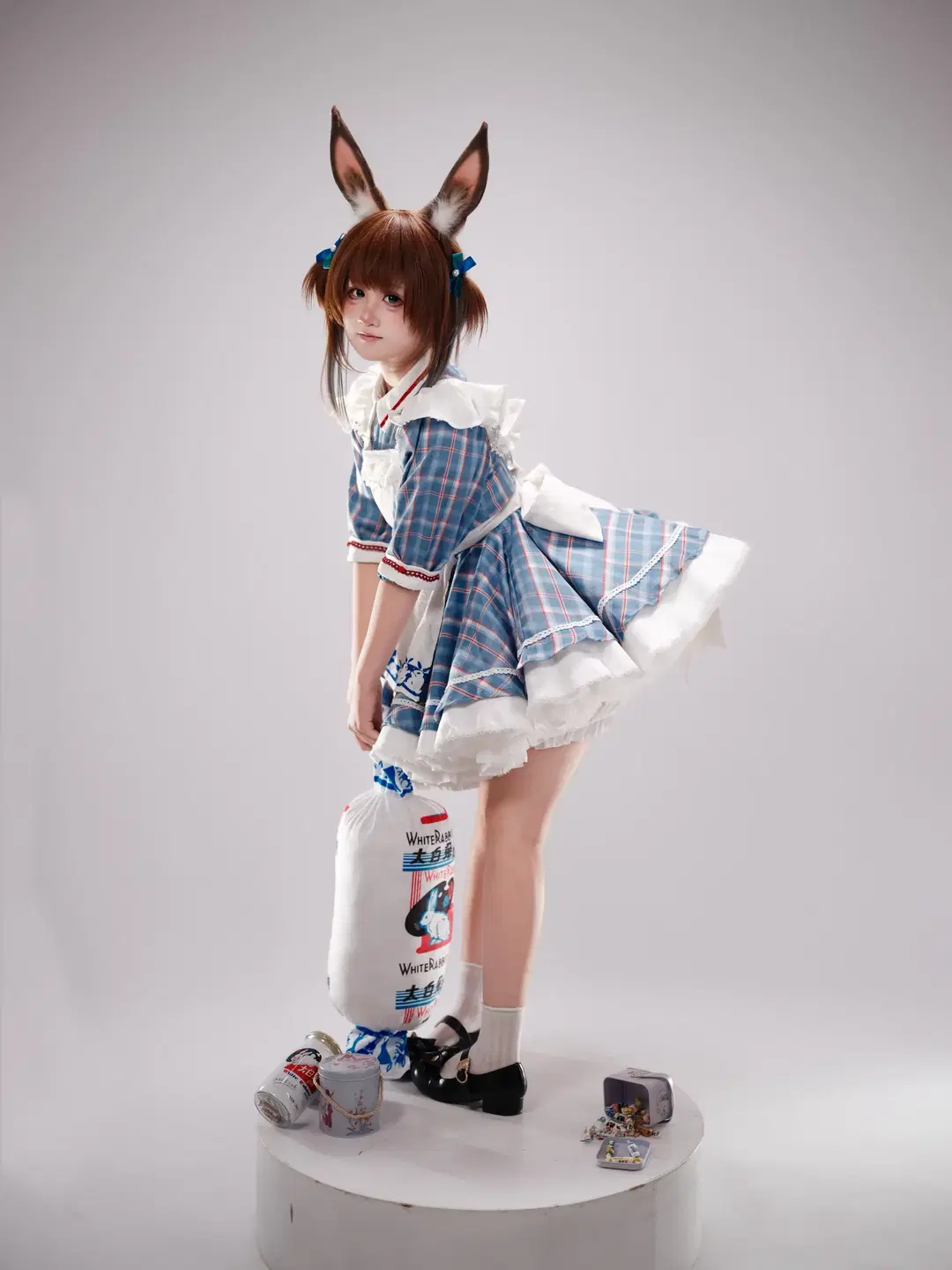 【アーミヤ コスプレ】アークナイツ 白うさぎテーマのスタジオ撮影記録 - 照烧热带鱼 - 4枚目