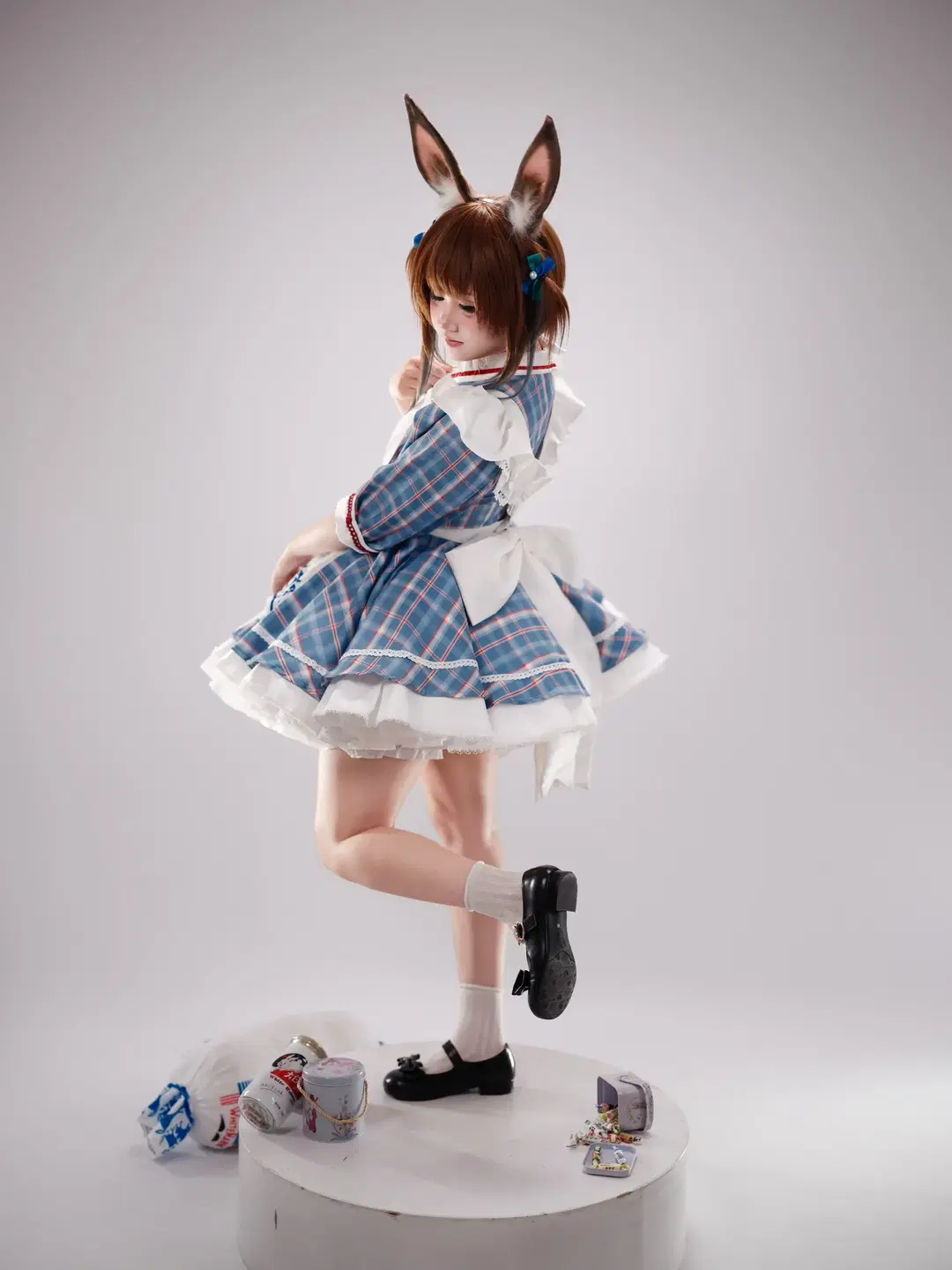 【アーミヤ コスプレ】アークナイツ 白うさぎテーマのスタジオ撮影記録 - 照烧热带鱼 - 5枚目