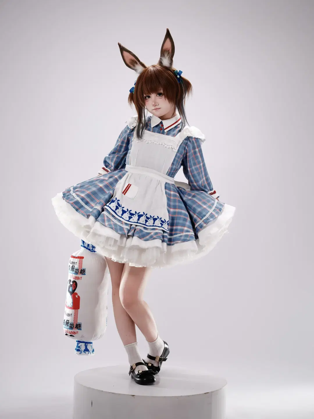 【アーミヤ コスプレ】アークナイツ 白うさぎテーマのスタジオ撮影記録 - 照烧热带鱼 - 7枚目
