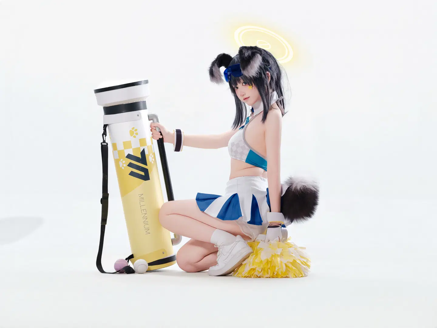 [Nekozuka Hibiki cosplay] Blue Archive Cheerleader Hibiki: The High-Energy Challenge by 照烧热带鱼 - Image 6