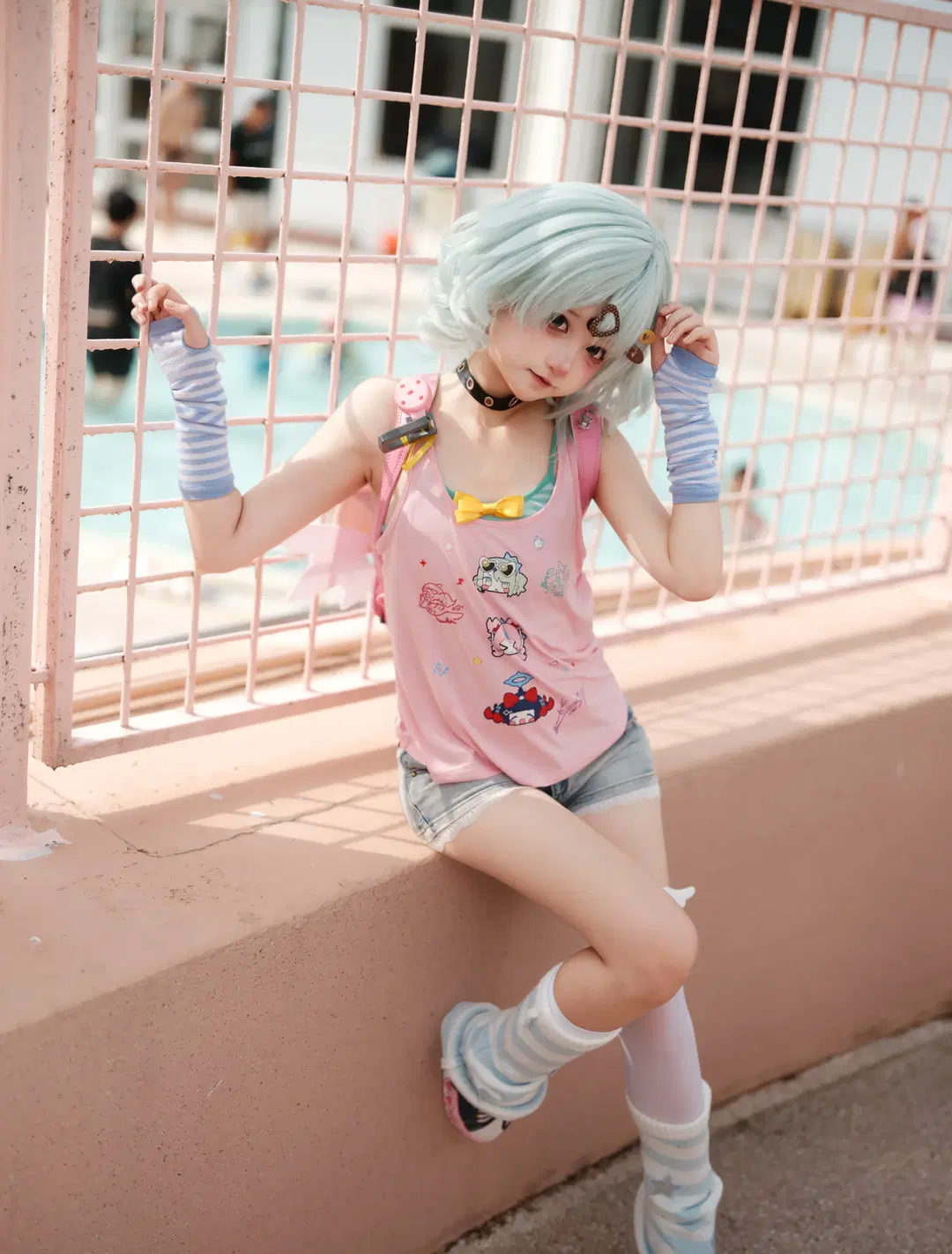 【千夏蕾咪cos】绝区零里的夏日泳池风