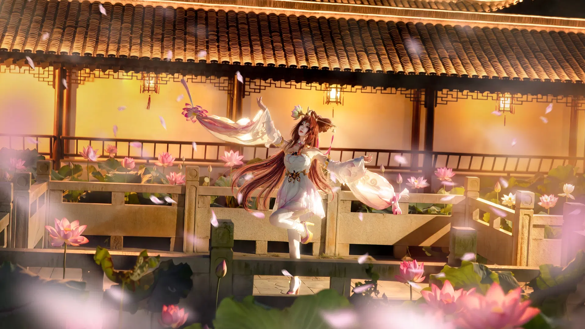 Honor of Kings Diaochan cosplay: Exquisite Dance Beneath the Lotus Pond Moonlight