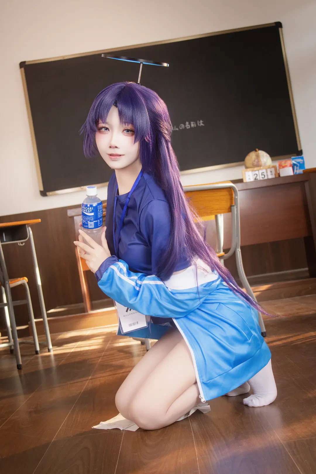 【蔚蓝档案cos】教室里的运动风体操服 - ShalloWhite - 第3张
