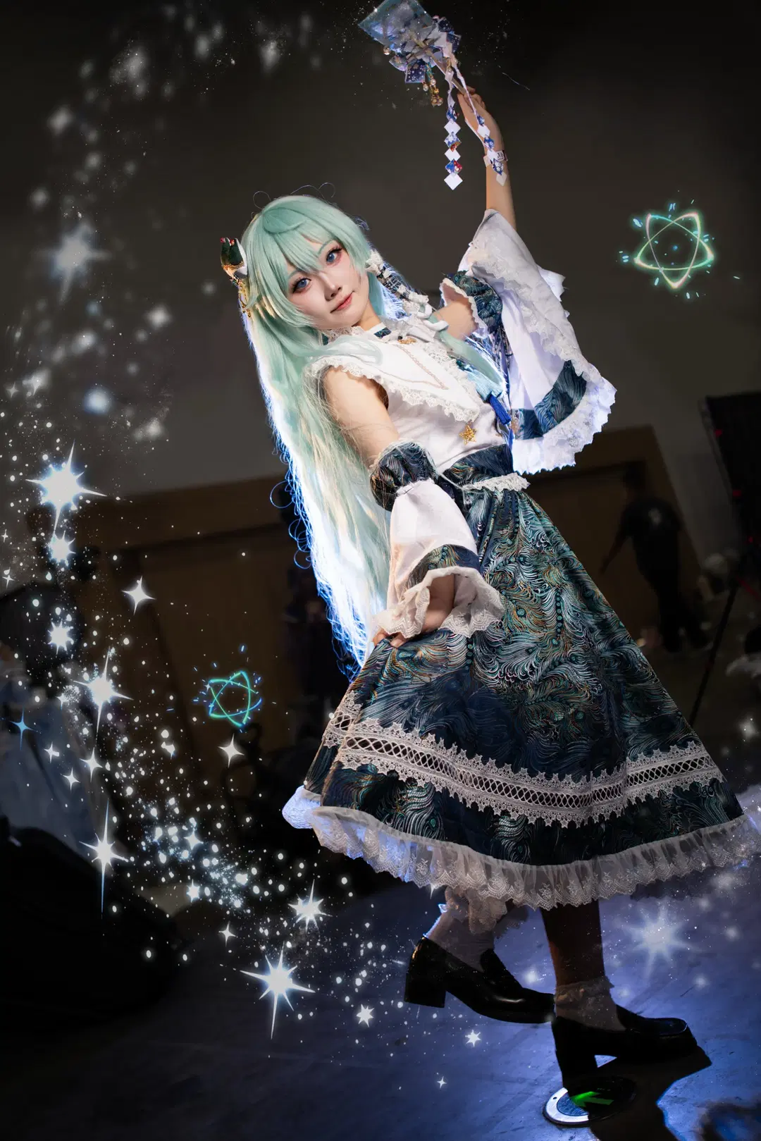 东风谷早苗cos 东方project棚拍场照记录