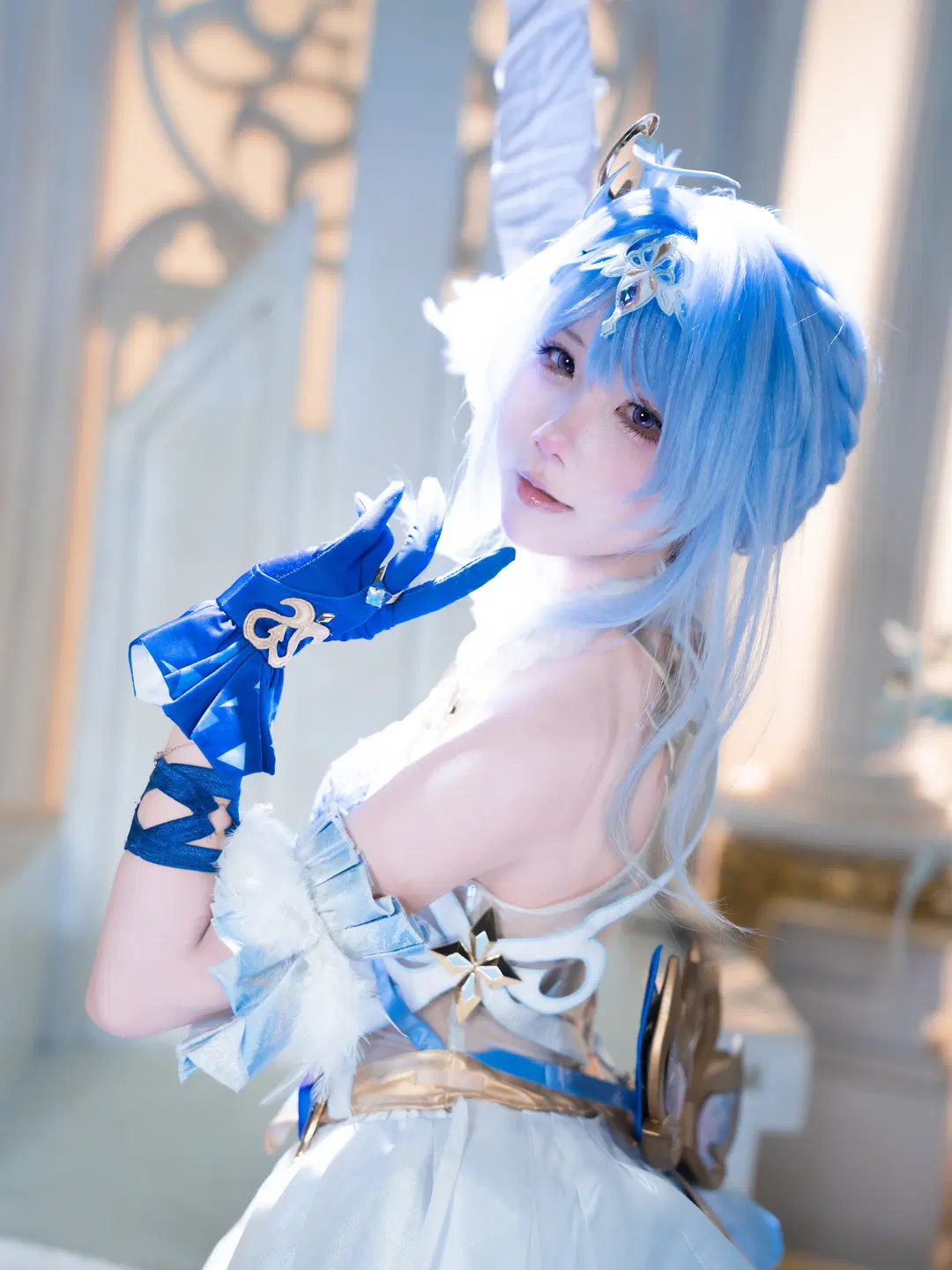 [Odette cosplay] Healing After Work: The Melancholic Beauty of Teyvat by 克克子 - Image 3