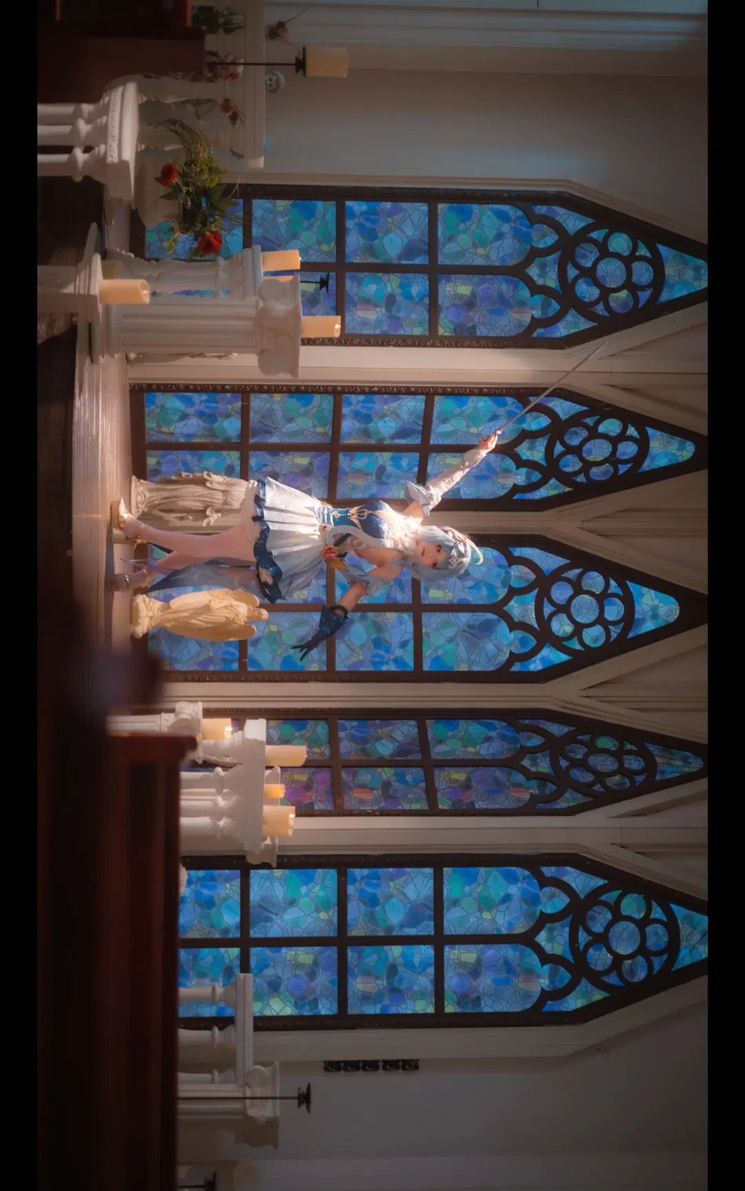 [Odette cosplay] Genshin Impact Snezhnaya's Greatest Devotion: Church Atmosphere Light and Shadow Maxed Out by 次元拍档 - Image 2