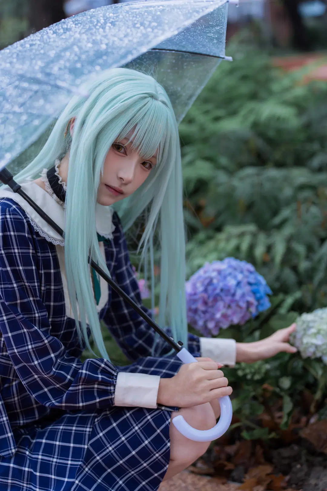 【若叶睦cos】mujica雨天氛围感，背着琴盒撑伞的冷感少女 - 南朝花月 - 第18张