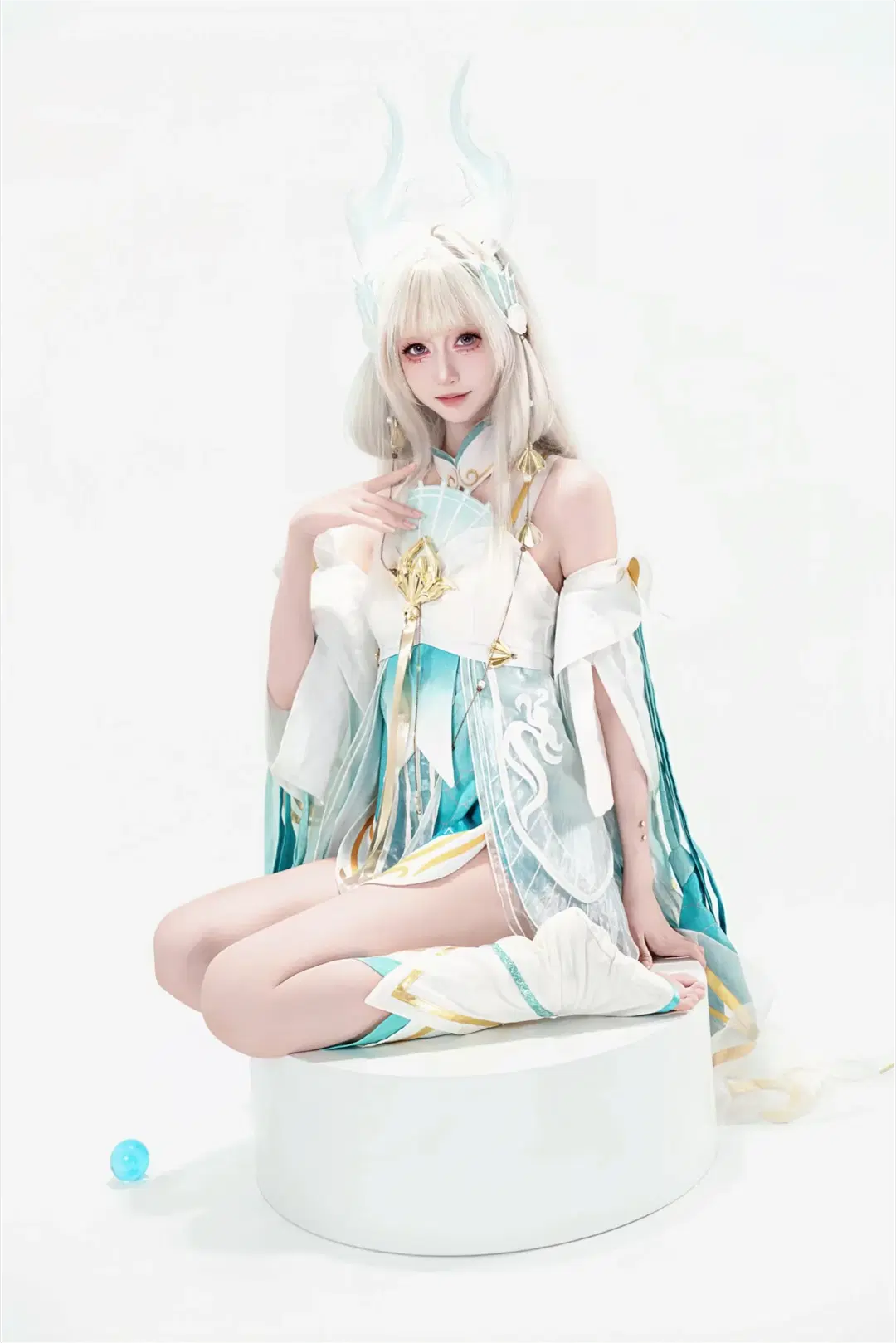Anime-style photography, Honor of Kings, Xishi cosplay, Mermaid's Song, Traditional Chinese style cosplay