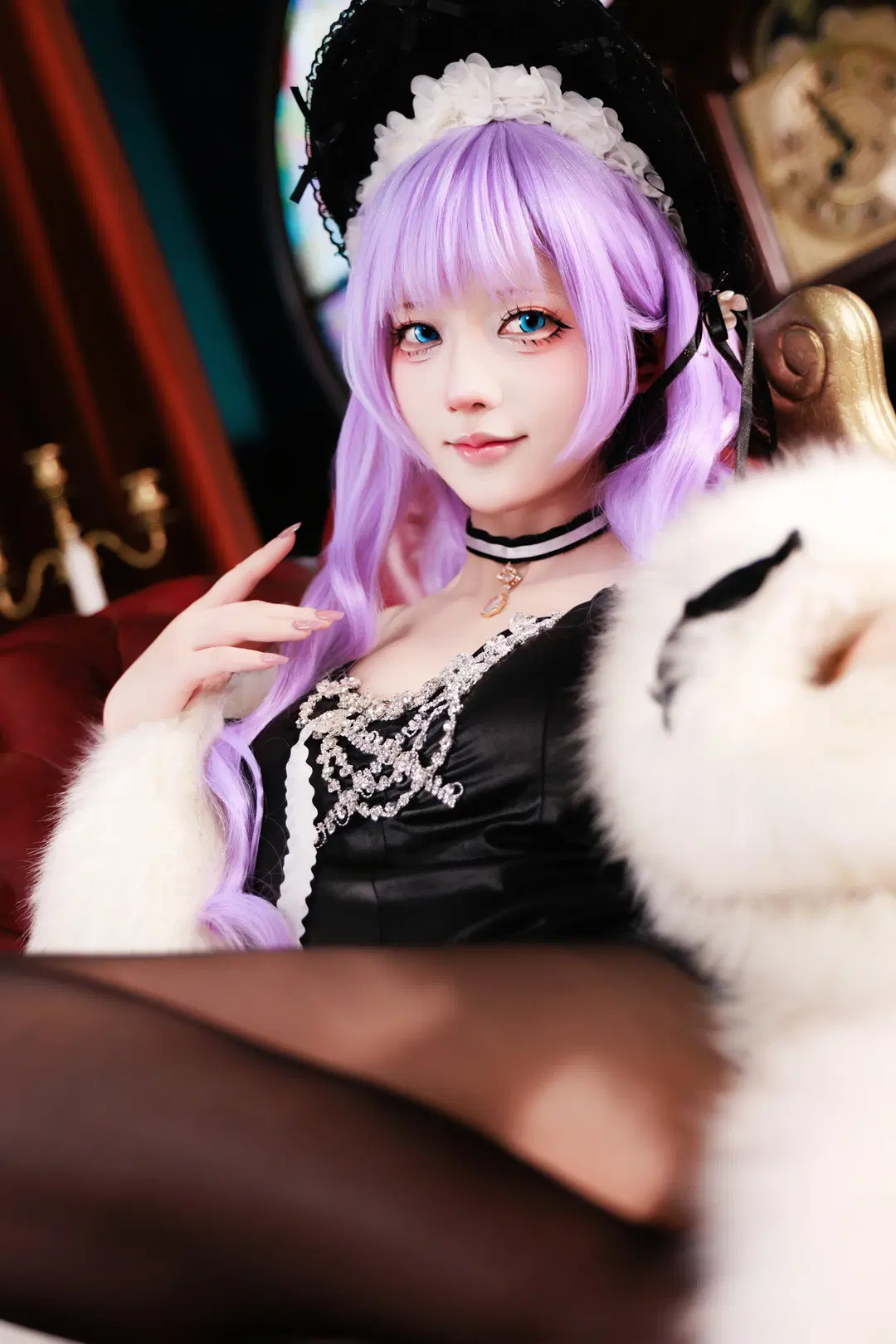 アズールレーン, タシュケント コスプレ, 黒ストッキング, 礼服コスプレ, お姉さん系