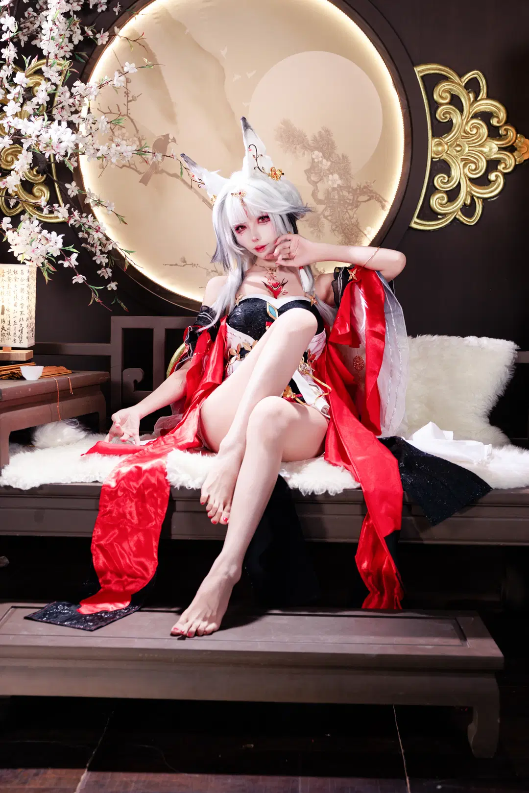 【心月狐cos】鸣潮国风低视角，裸足出镜的细节记录 - Sailchen - 第2张