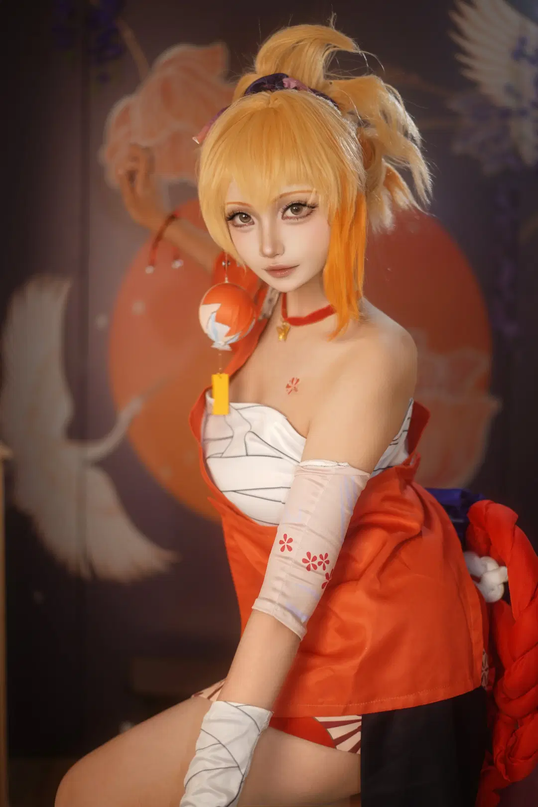 原神, 和风cos, 二次元cos, 宵宫cos, 太刀