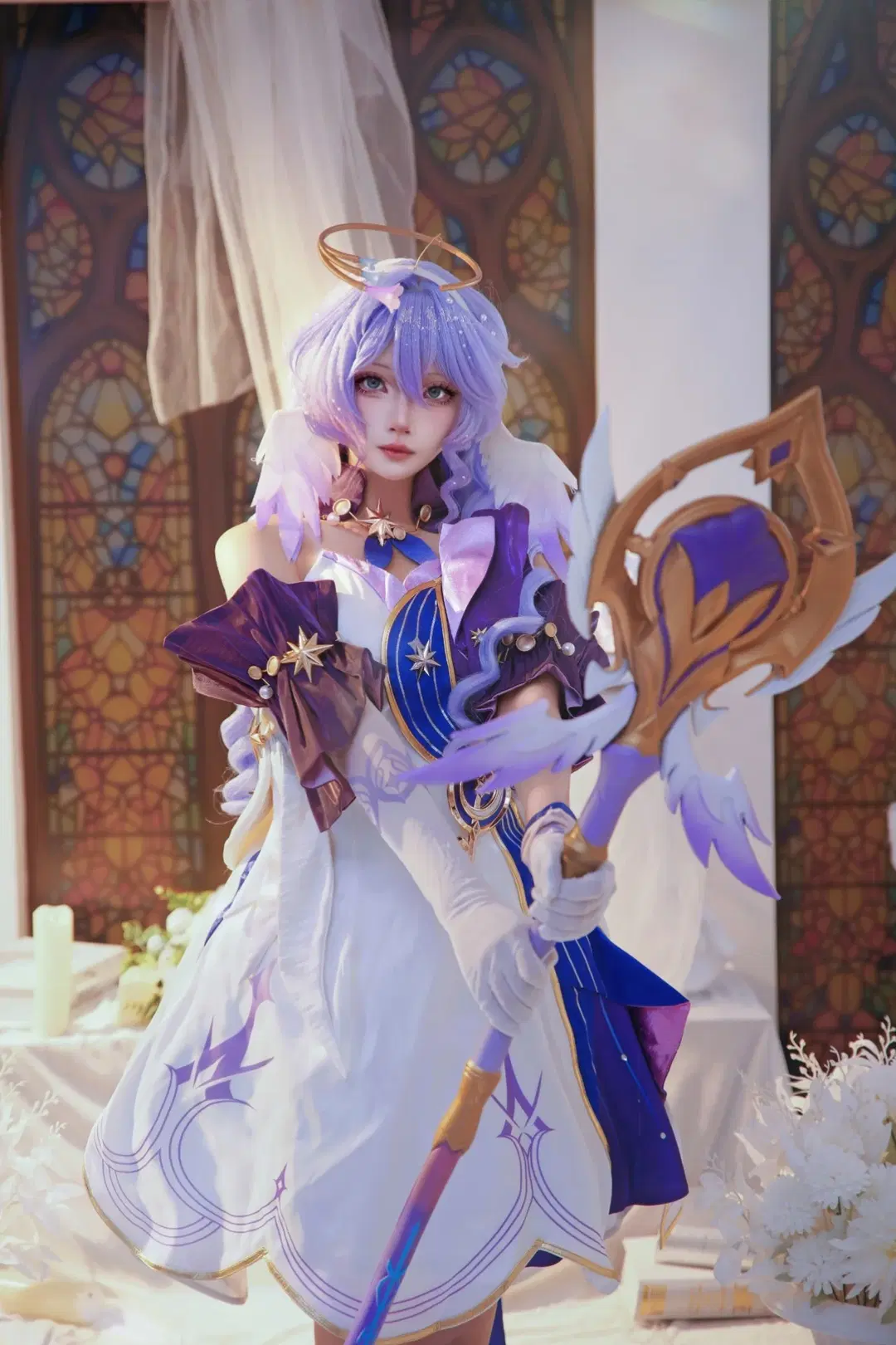 崩坏星穹铁道, 知更鸟cos, 二次元cos, 星穹铁道cos, 教堂风摄影