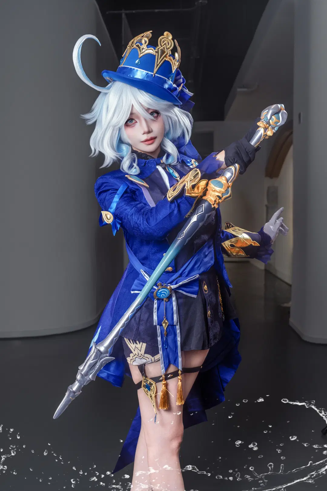原神, cosplay, 场照, 芙宁娜cos, 漫展场照