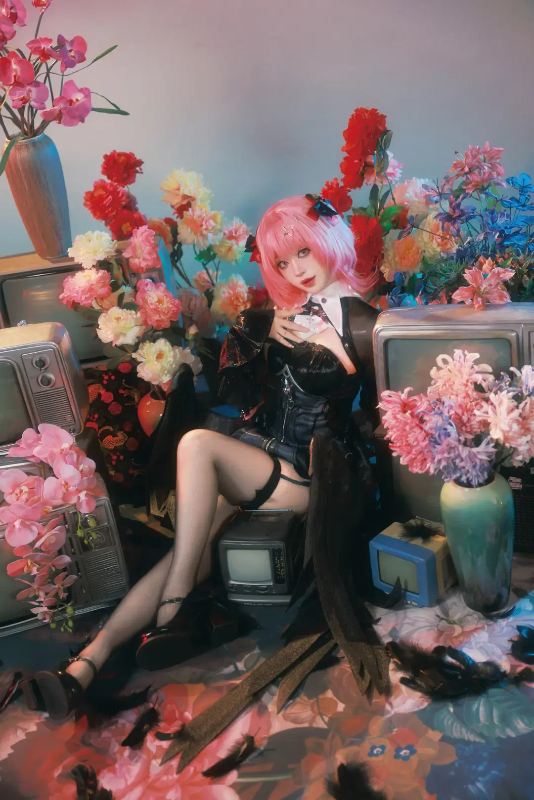 Zenless Zone Zero, Remielle cosplay, Stockings