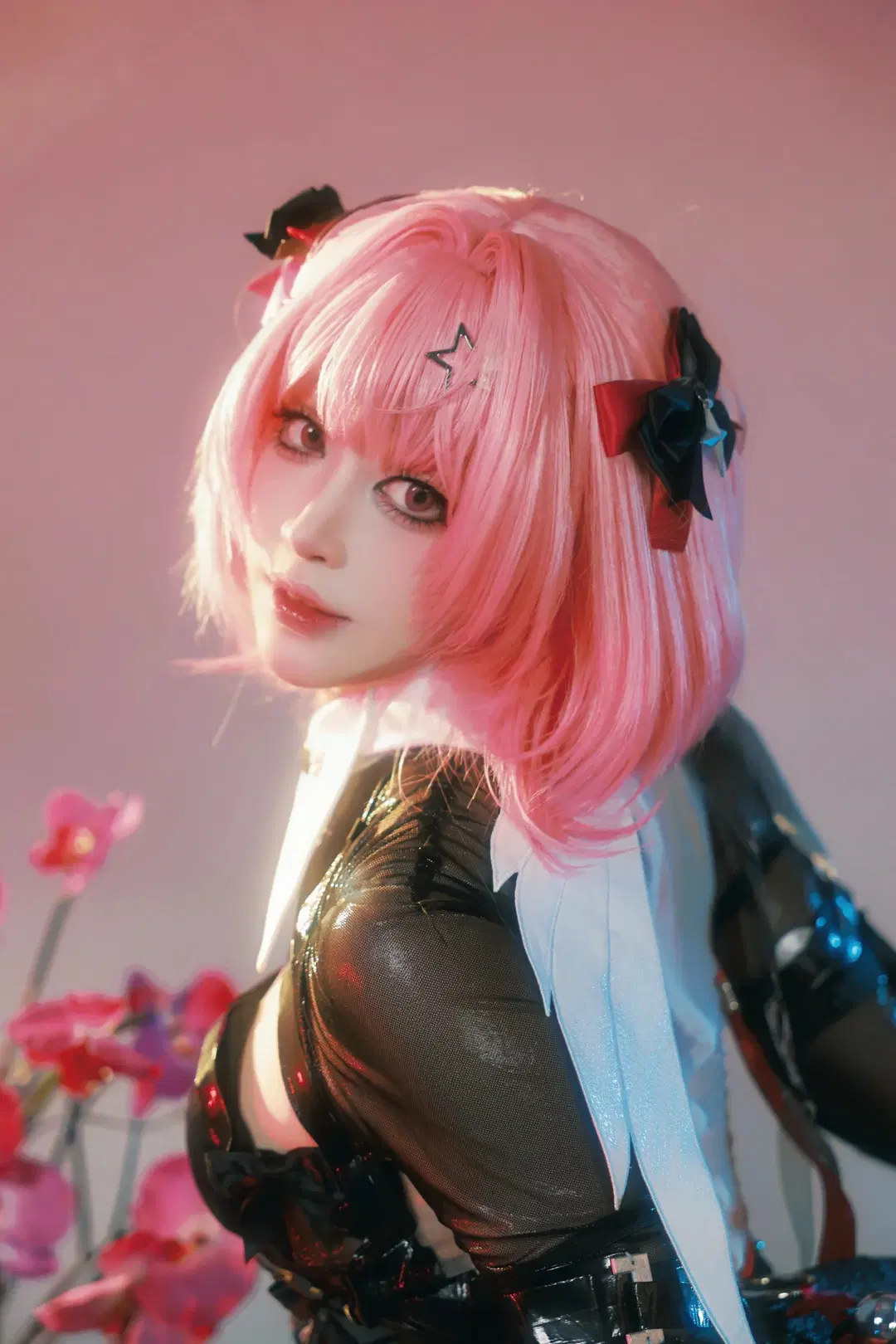 【レミエール コスプレ】ゼンレスゾーンゼロ 黒レミ第1弾、ピンクのショートヘアと黒ストッキングのダークな衝突 - 八岁姐姐 - 6枚目