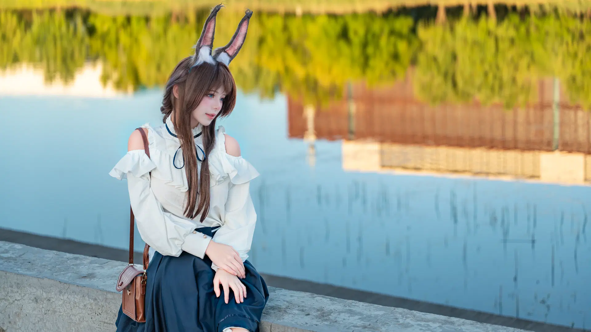 [Amiya cosplay] Arknights National Day IJOY Day 1 Outdoor Photoshoot Log by 三七二十一 - Image 3