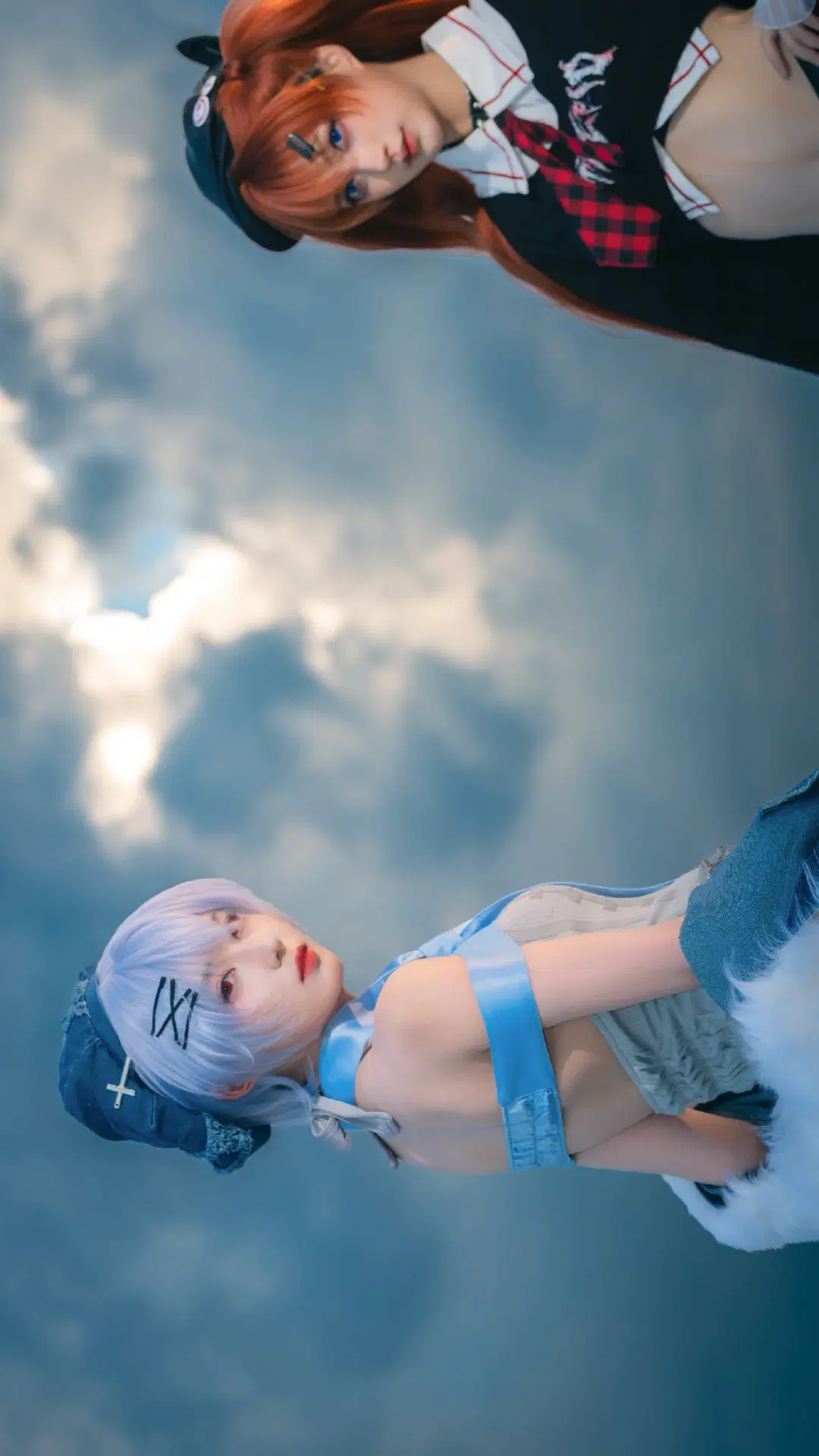 【明日香cos】EVA新世纪福音战士双人外景，云海下的经典重现 - 晒不干的咸鱼 - 第3张