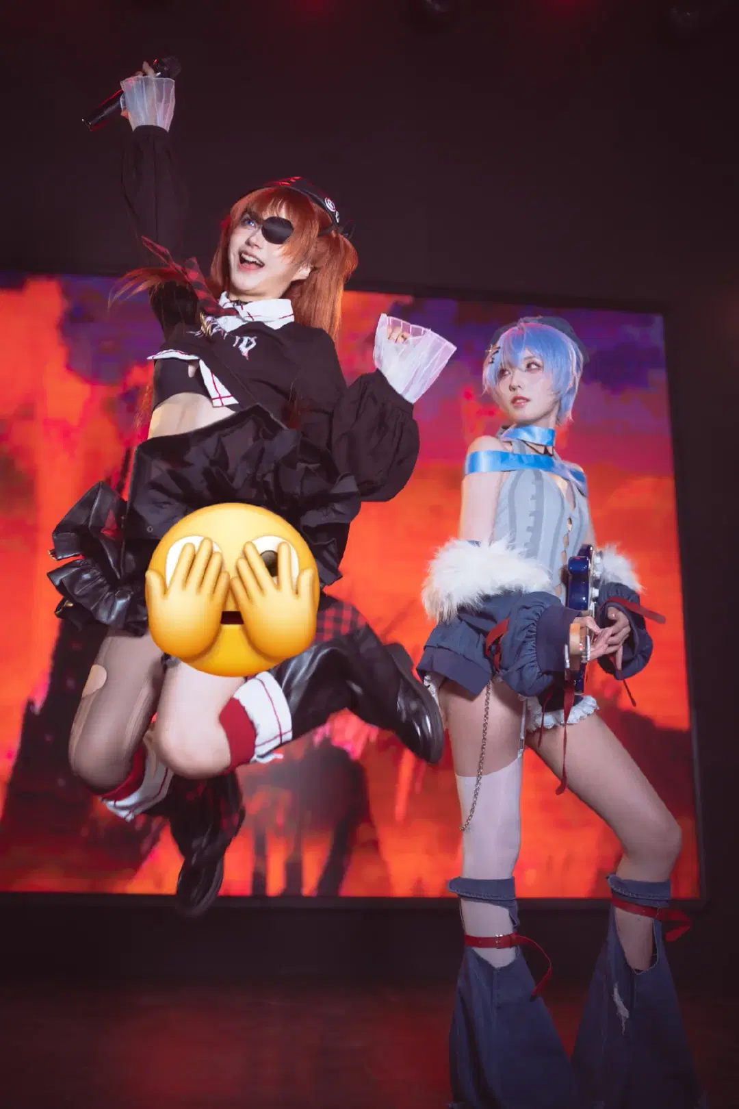【明日香cos】EVA朋克少女乐队的昭和摇滚之夜 - 晒不干的咸鱼 - 第3张