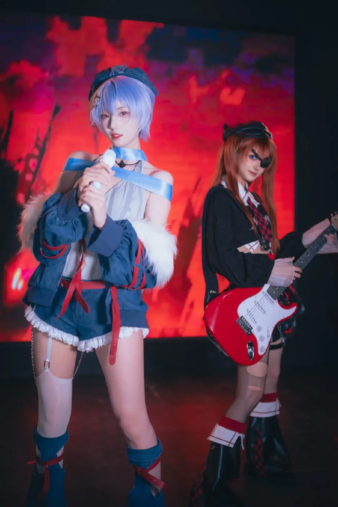 【明日香cos】EVA朋克少女乐队的昭和摇滚之夜 - 晒不干的咸鱼 - 第5张