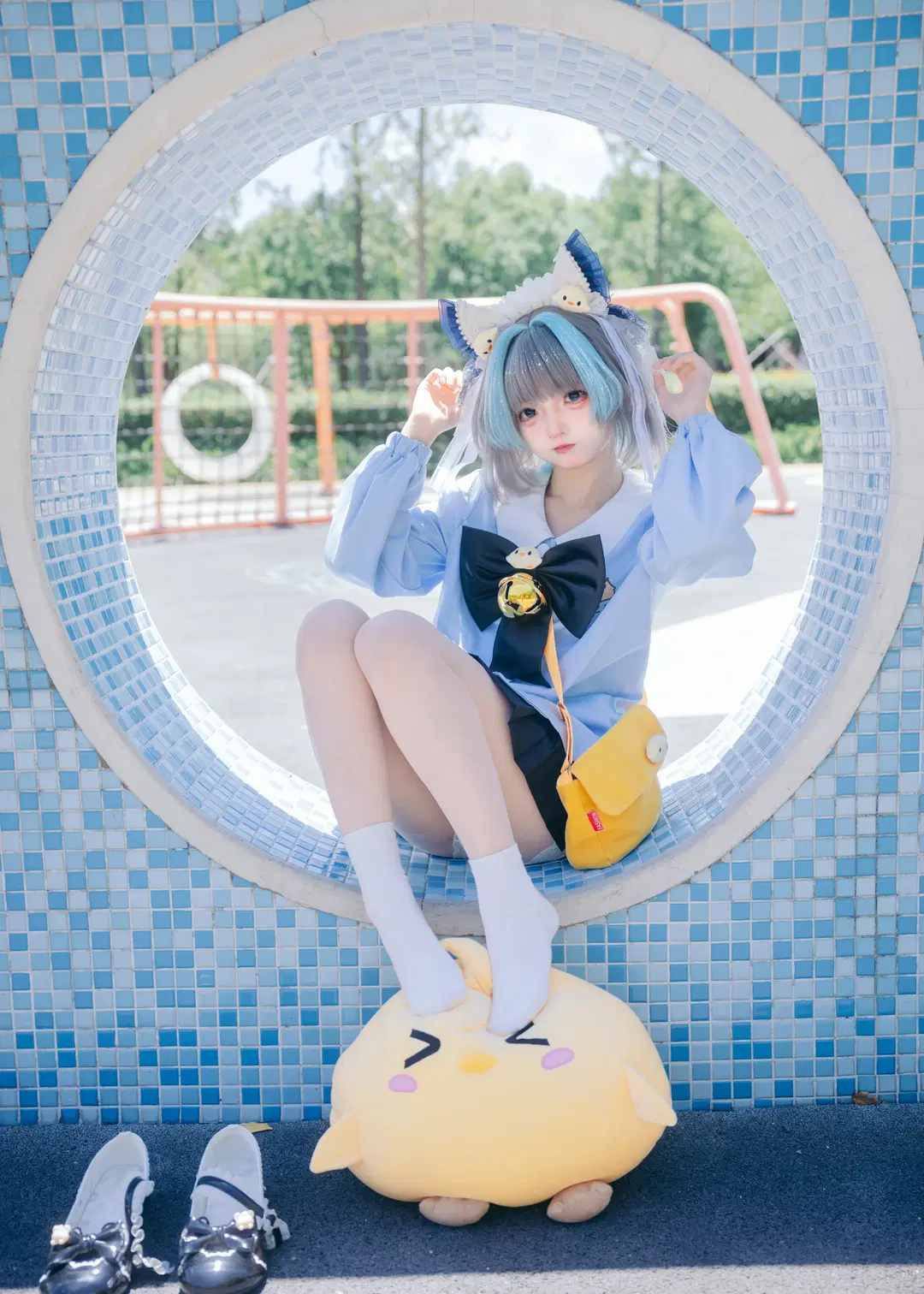 チェシャー コスプレ, アズールレーン, 白ストッキング