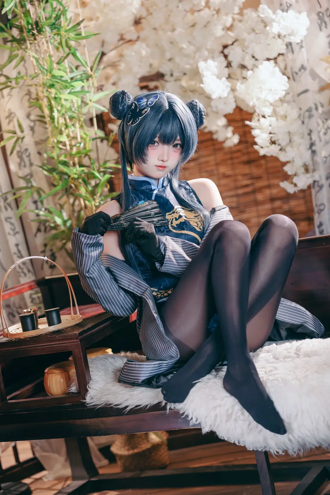 碧蓝航线, 妃咲cos, 旗袍cos, 黑丝, 国风写真