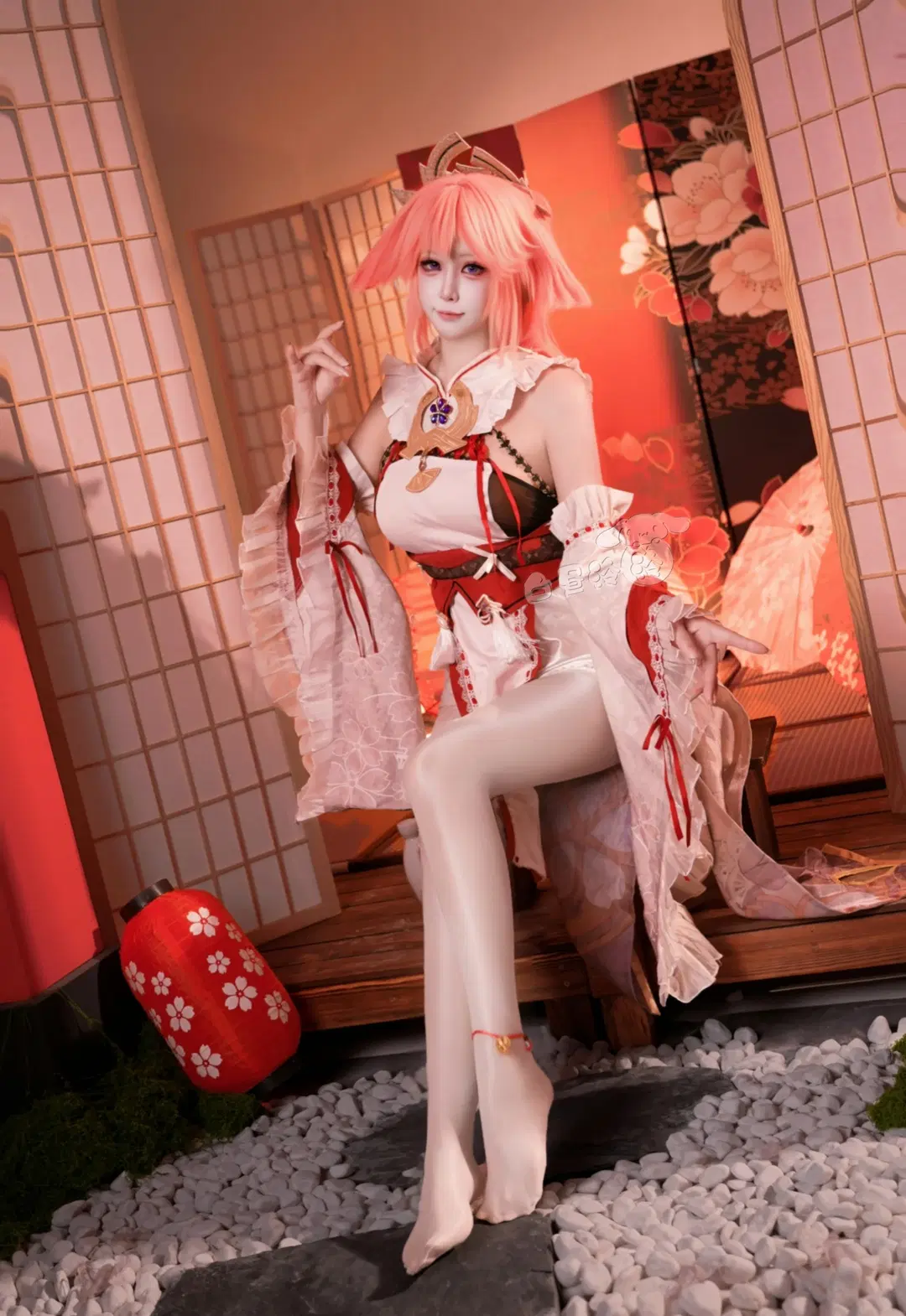 原神, 八重神子cos, 丝袜
