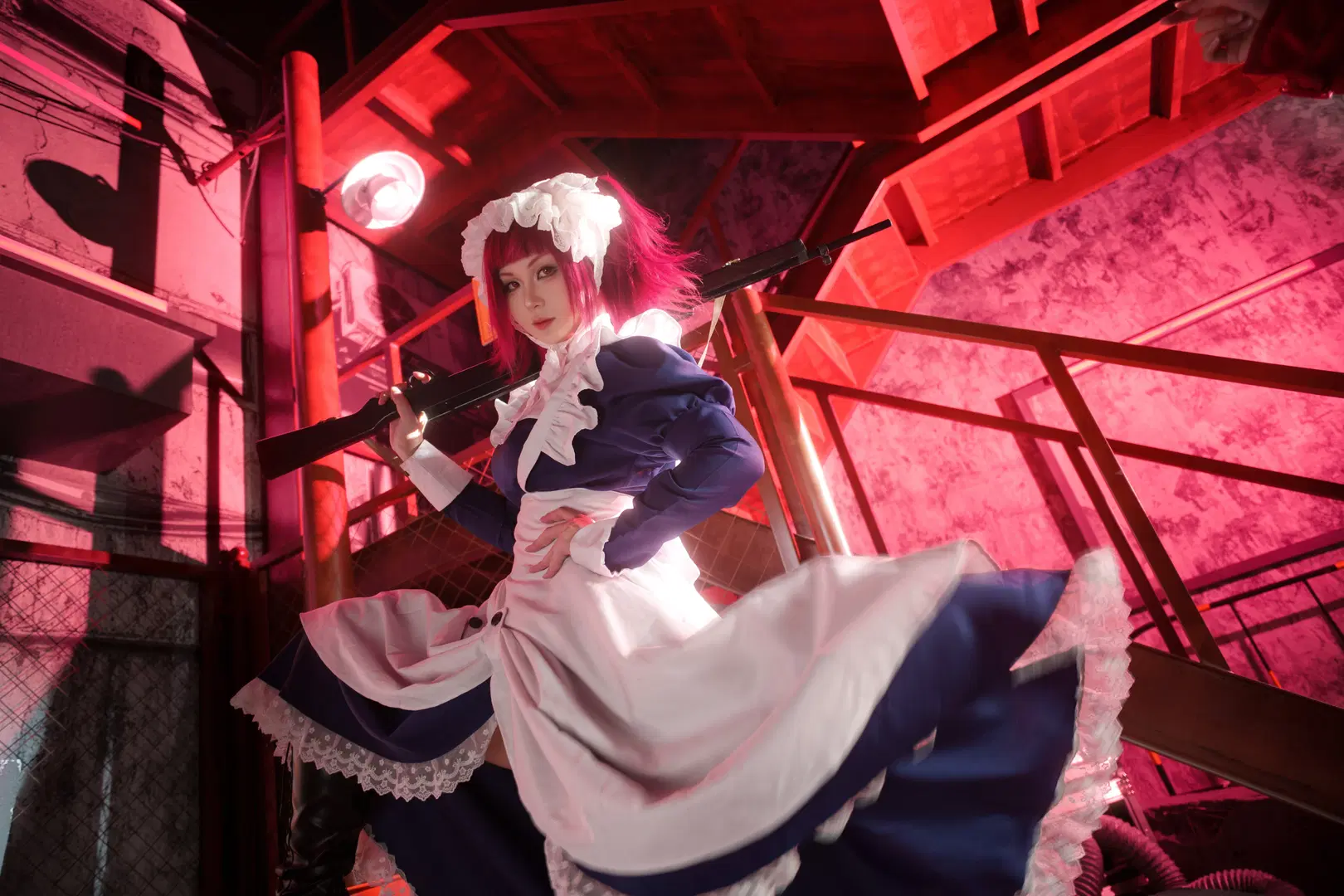 cosplay, 二次元摄影, 女仆装, 黑执事, 梅琳cos