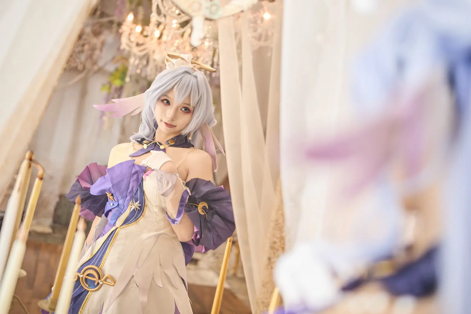 【知更鸟cos】在复古宫廷中演绎星穹铁道的优雅 - 盈杏 - 第3张
