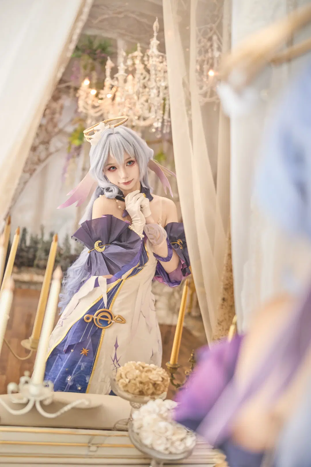 【知更鸟cos】在复古宫廷中演绎星穹铁道的优雅 - 盈杏 - 第4张