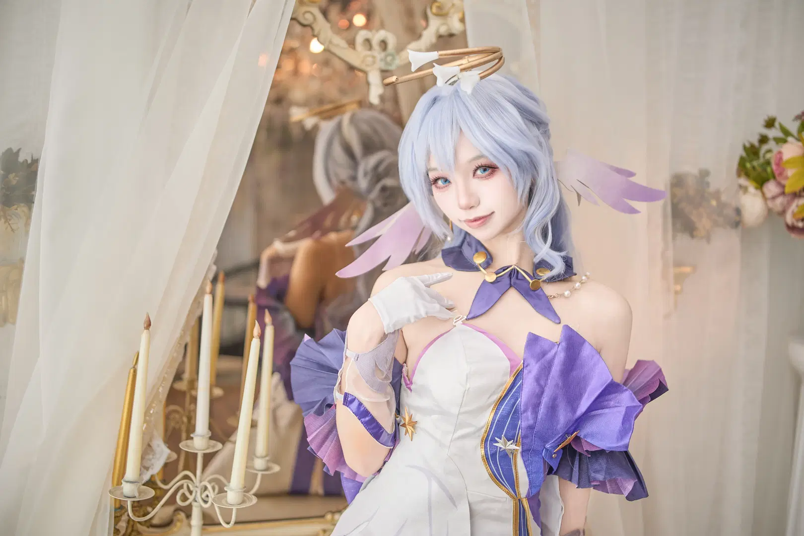 【知更鸟cos】在复古宫廷中演绎星穹铁道的优雅 - 盈杏 - 第6张