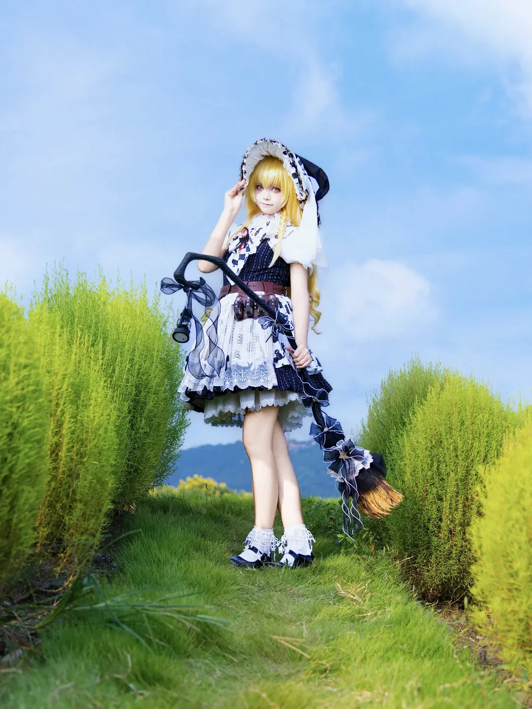 东方project, 魔法使, 雾雨魔理沙cos, 二次元cos, 地肤草