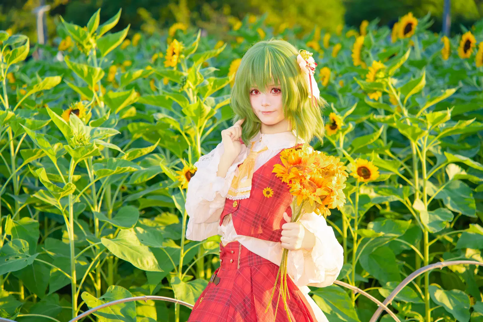 【风见幽香cos】向日葵花海里的优雅与自然 - 雨太 - 第2张